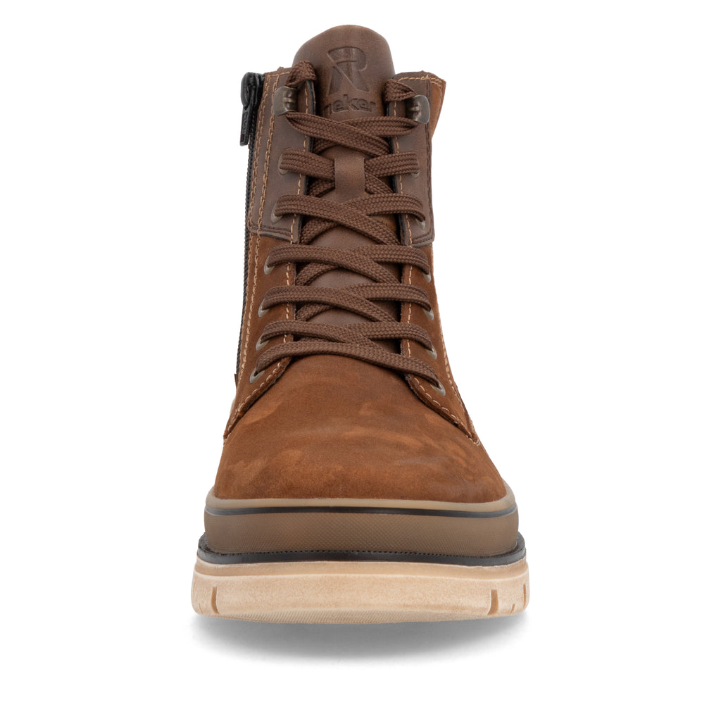 Brown Zip Boots for Men | Rieker Sport U1273-22