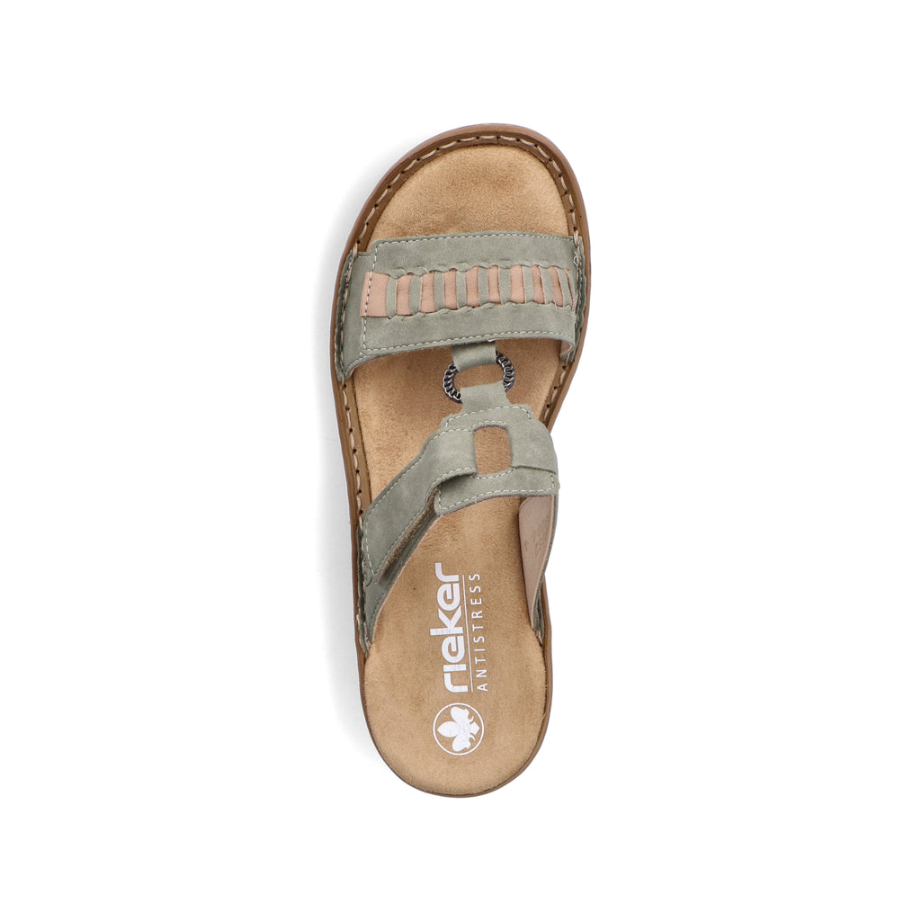 Green Hook & Loop Sandals for Women | Rieker 60881-52