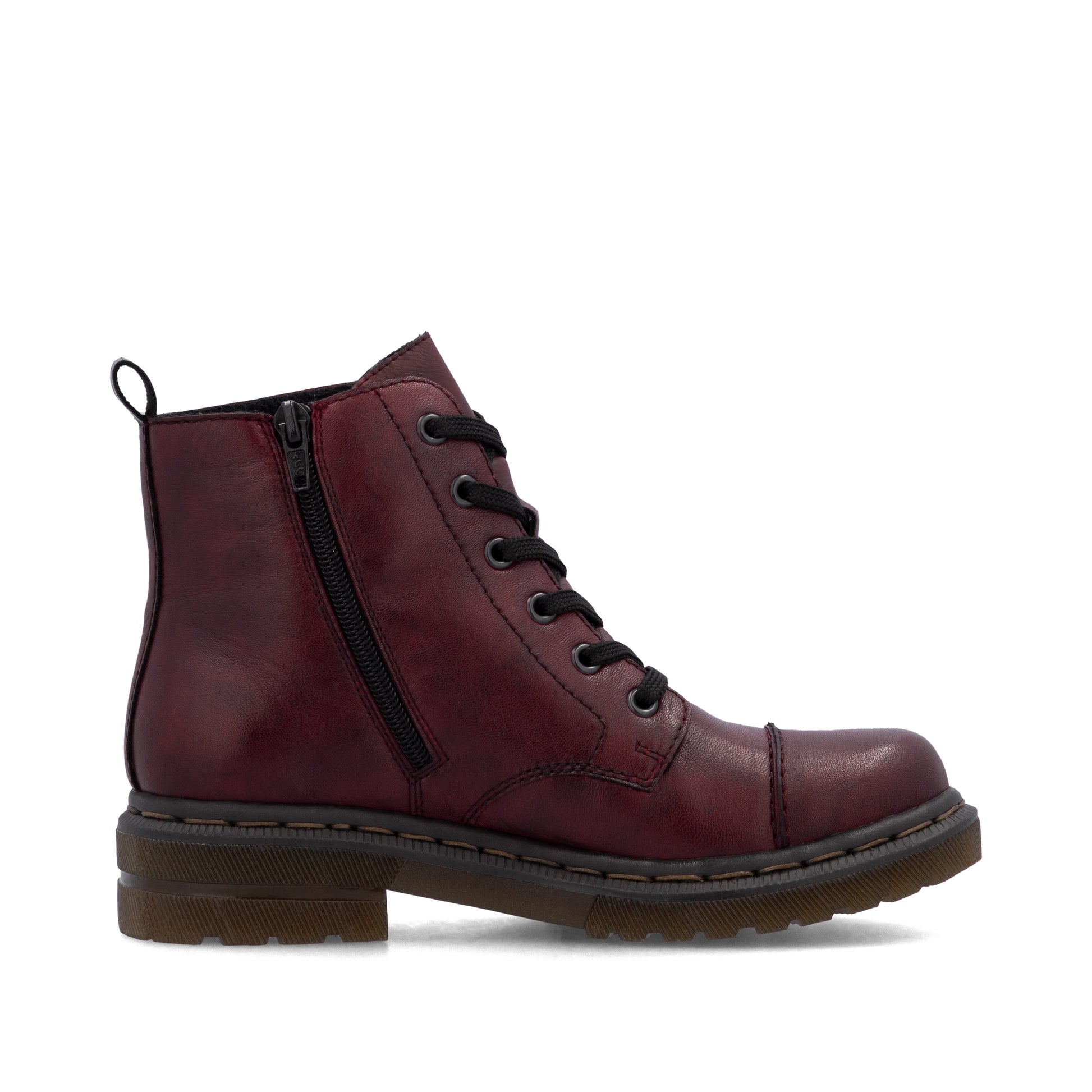 Red Zip Boots for Women | Rieker 78202-35