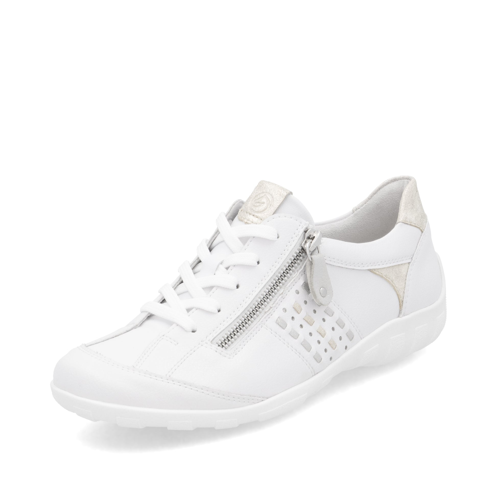 White Zip Shoes for Women | Remonte R3404-82