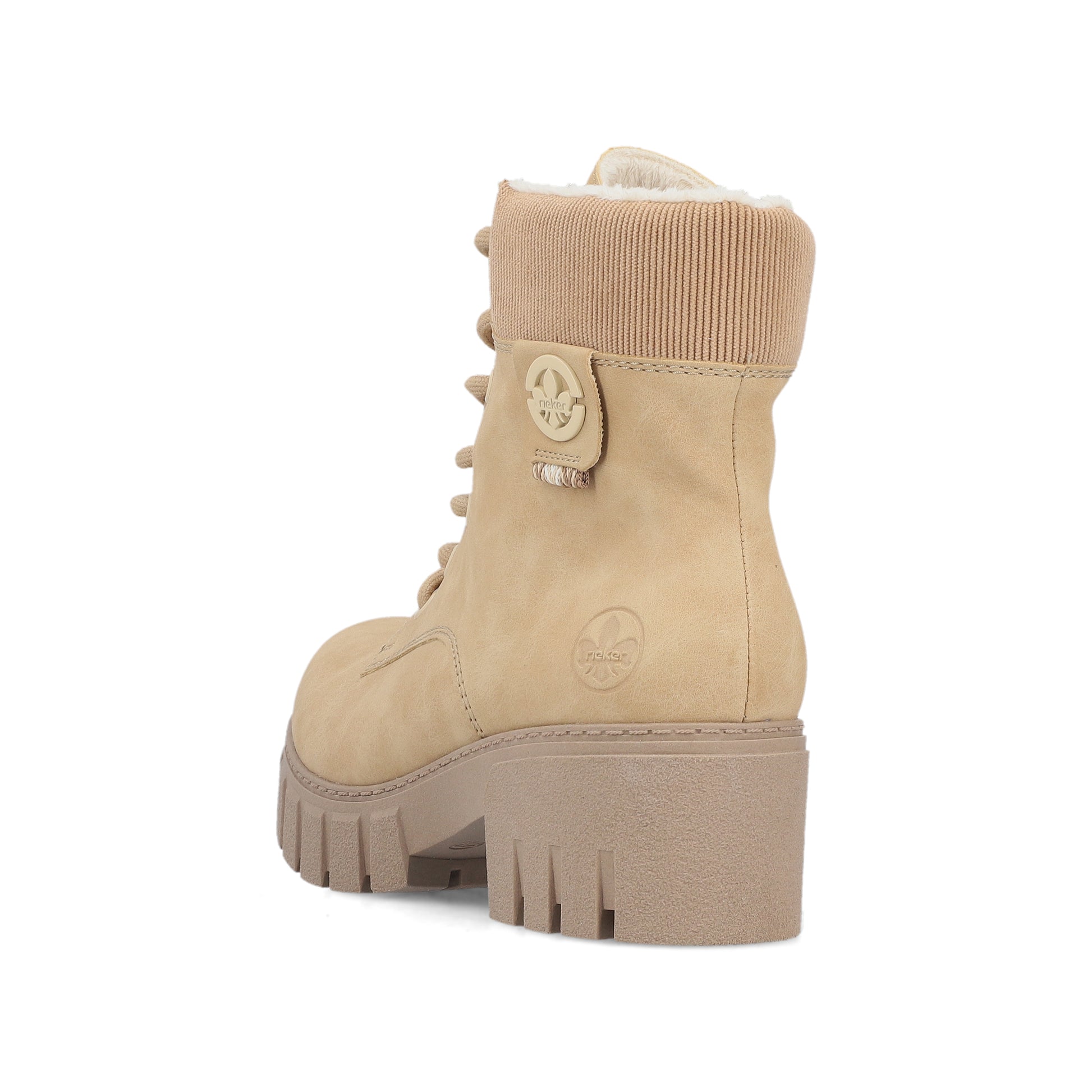 Beige Zip Boots for Women | Rieker 74532-60