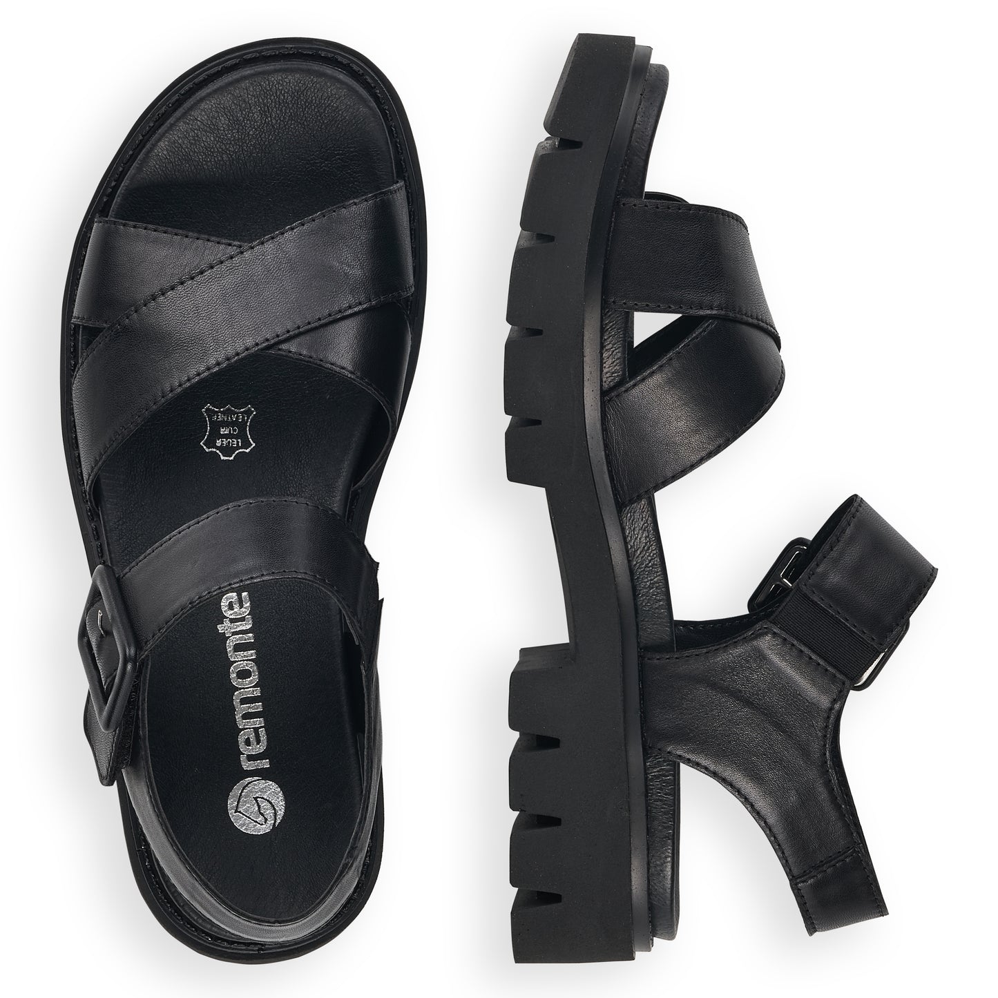 remonte Woman's Sandals - Black | D7950-00