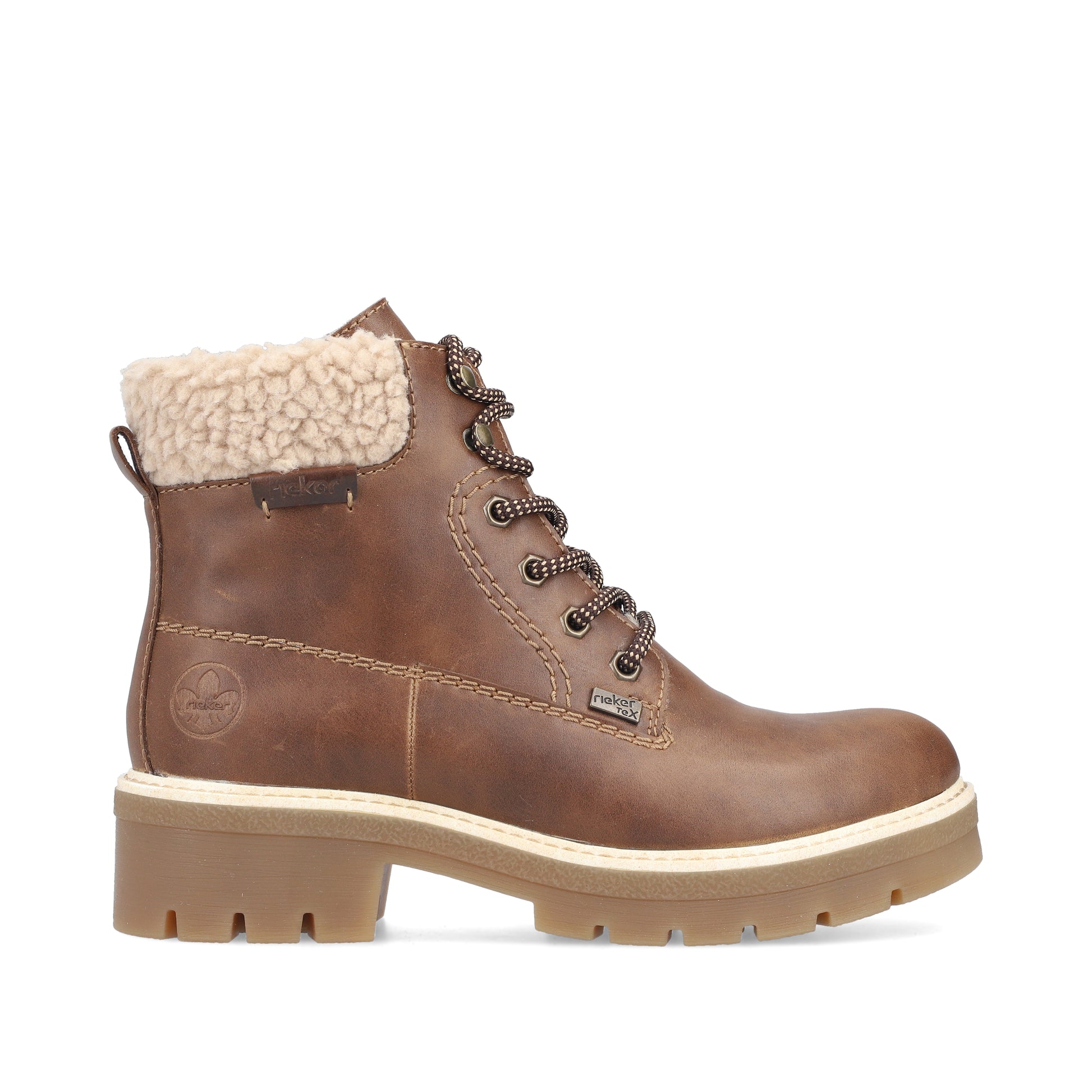 Brown Zip Boots for Women | Rieker Y8118-22