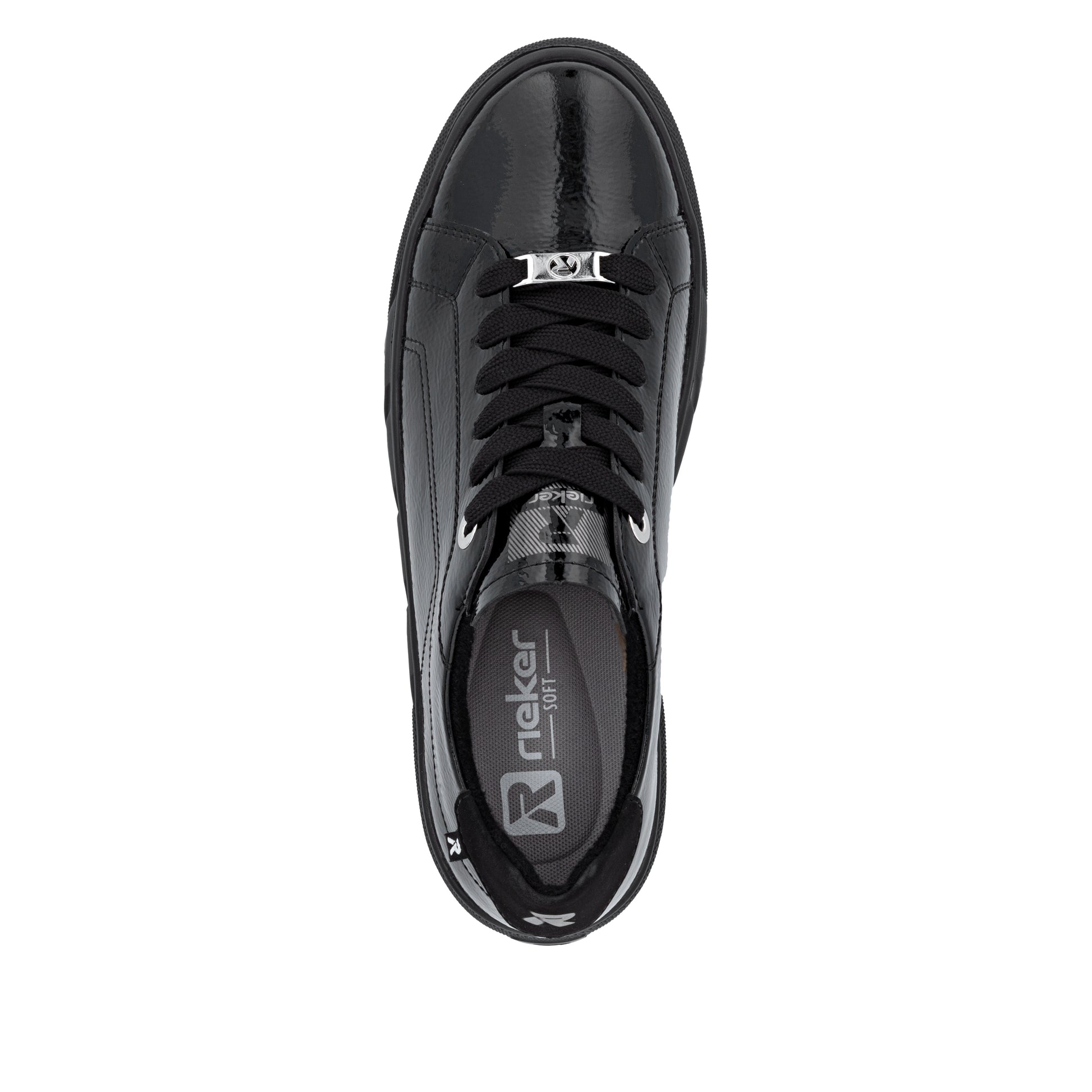 Black Elasticated Shoes for Women | Rieker W2601-00