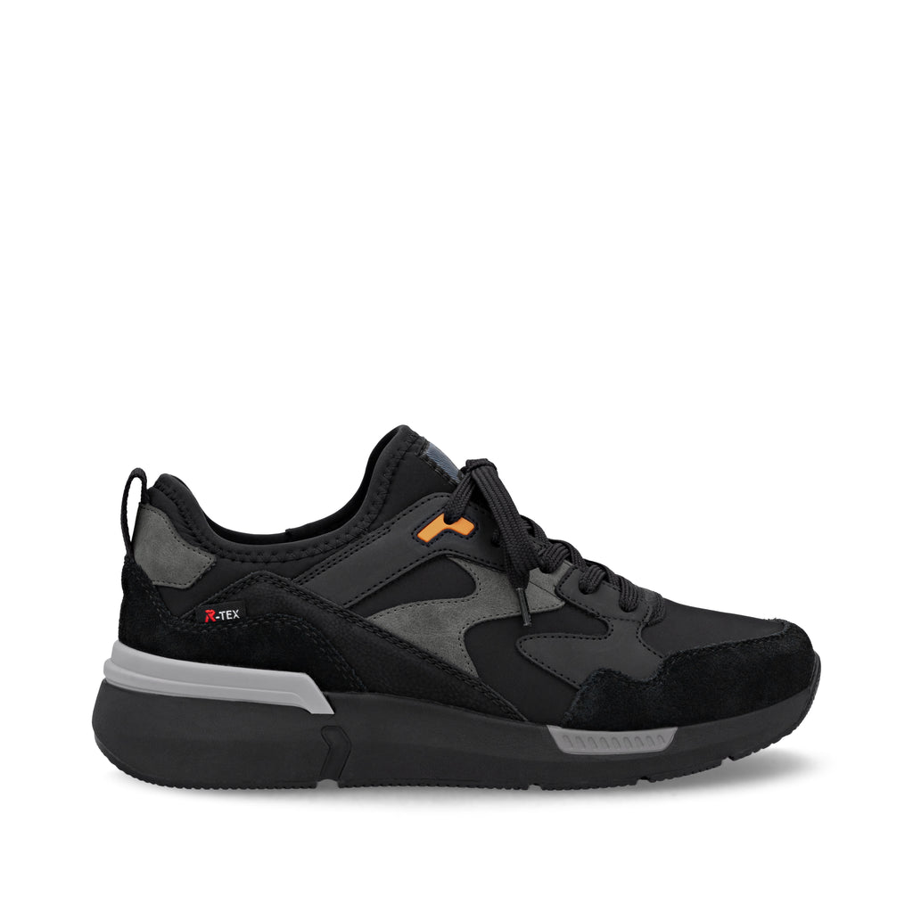 Black Elasticated Shoes for Men | Rieker U1403-01