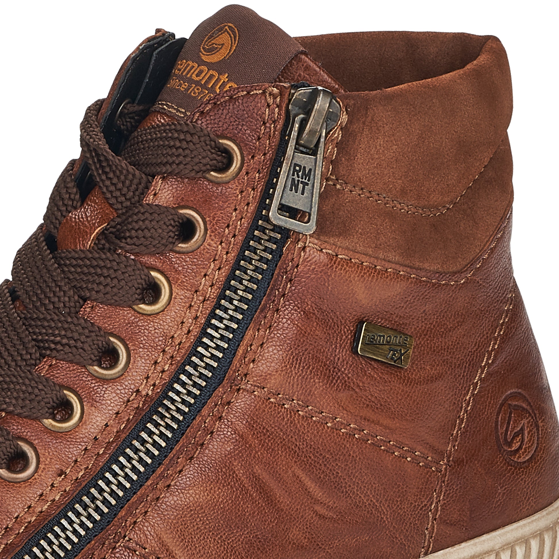 Brown Zip Boots for Women | Remonte D0772-22