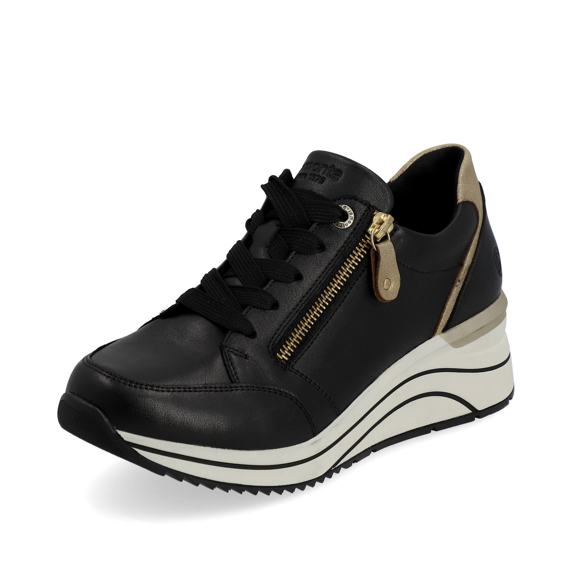 Black Zip Shoes for Women | Remonte D0T03-01