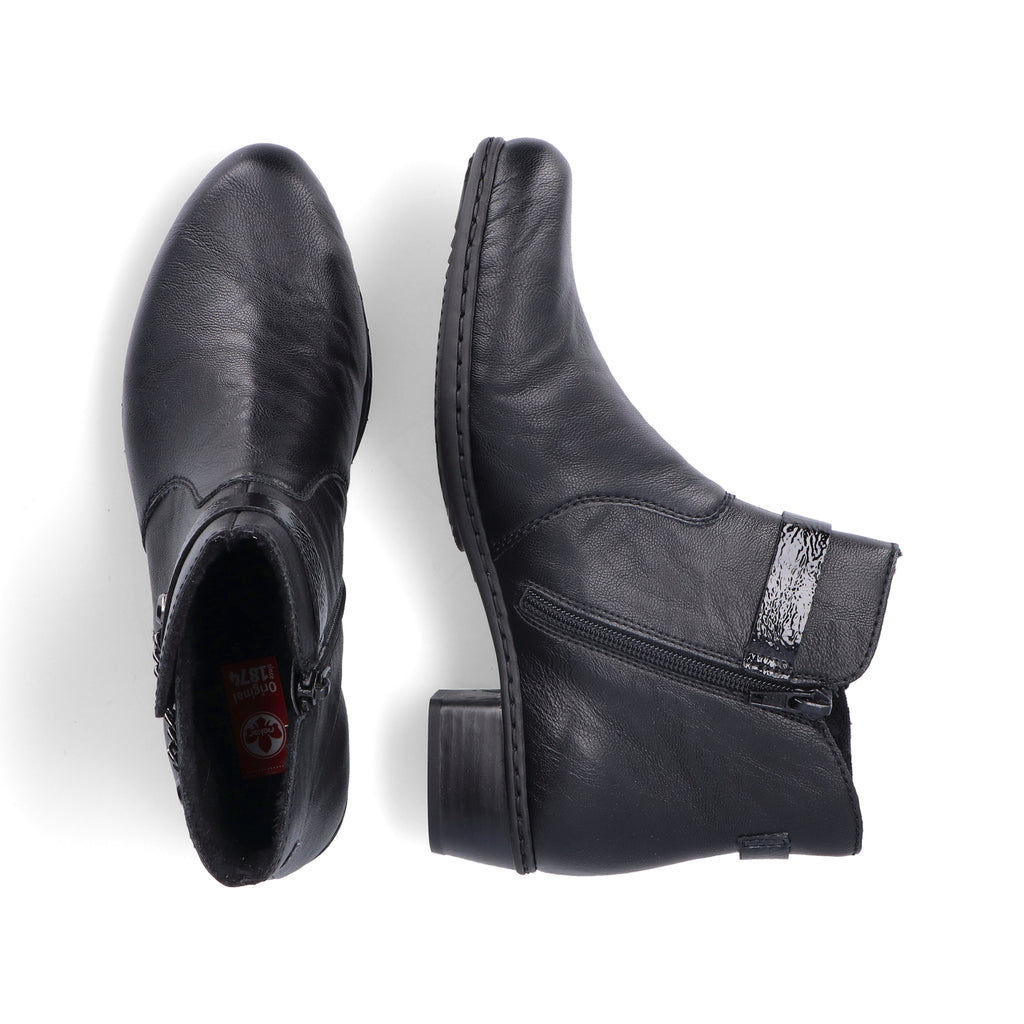 Black Zip Boots for Women | Rieker Y0783-00