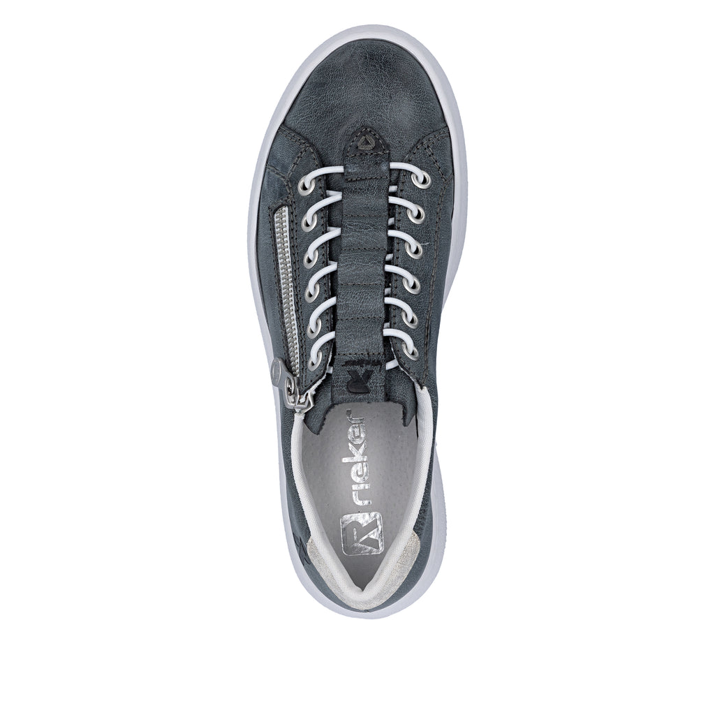 Blue Zip Shoes for Women | Rieker M1953-14