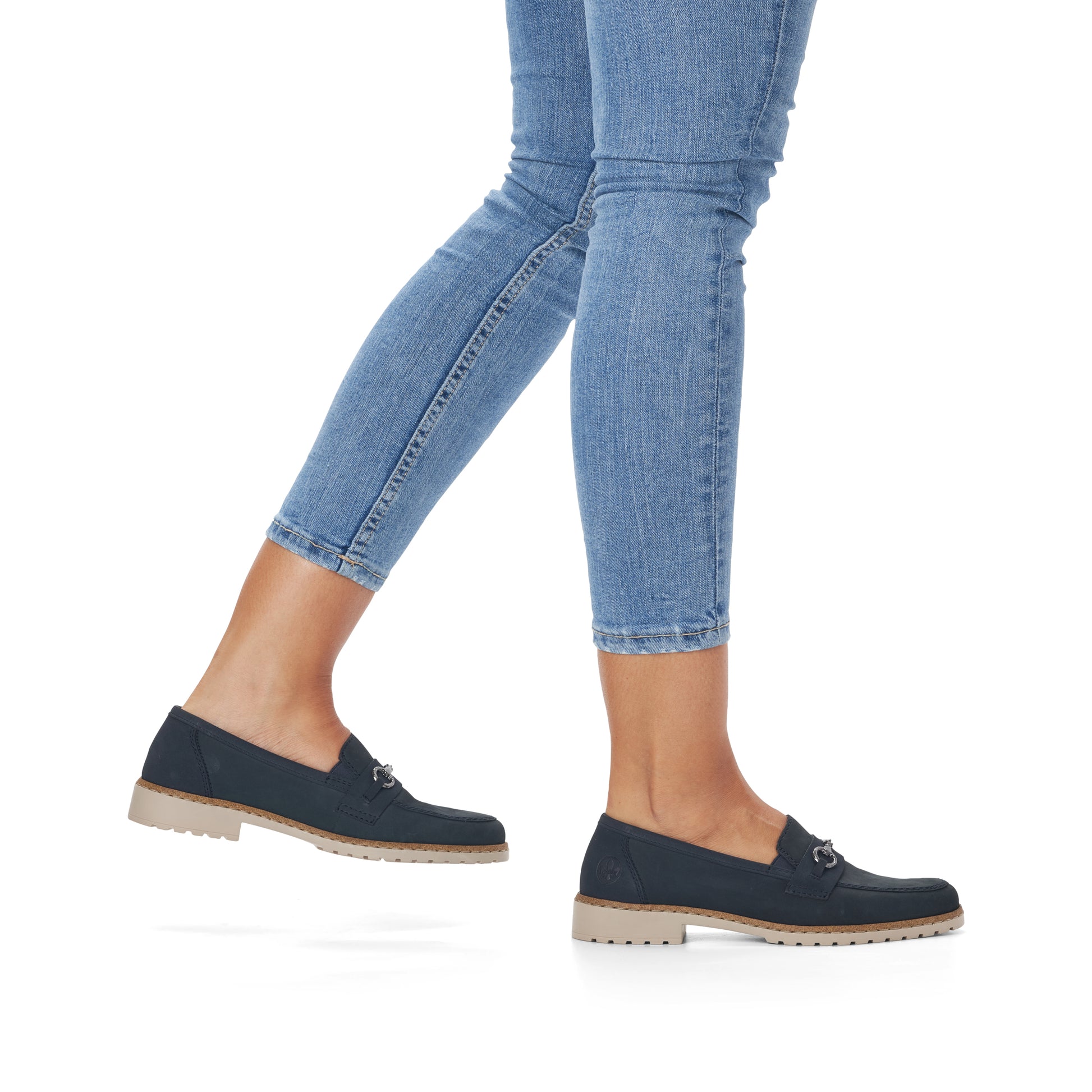 Blue Elasticated Shoes for Women | Rieker 51860-14