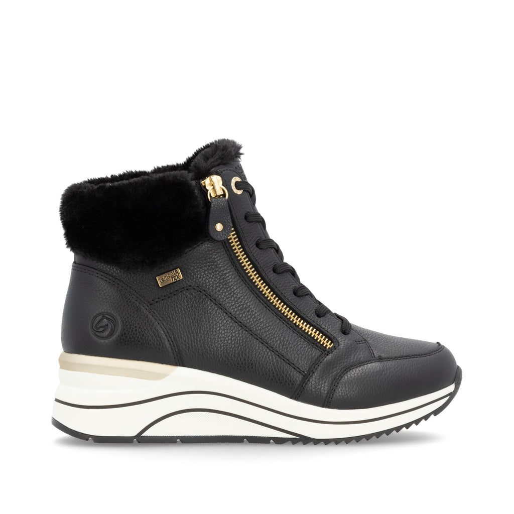Black Zip Boots for Women | Remonte D0T77-02