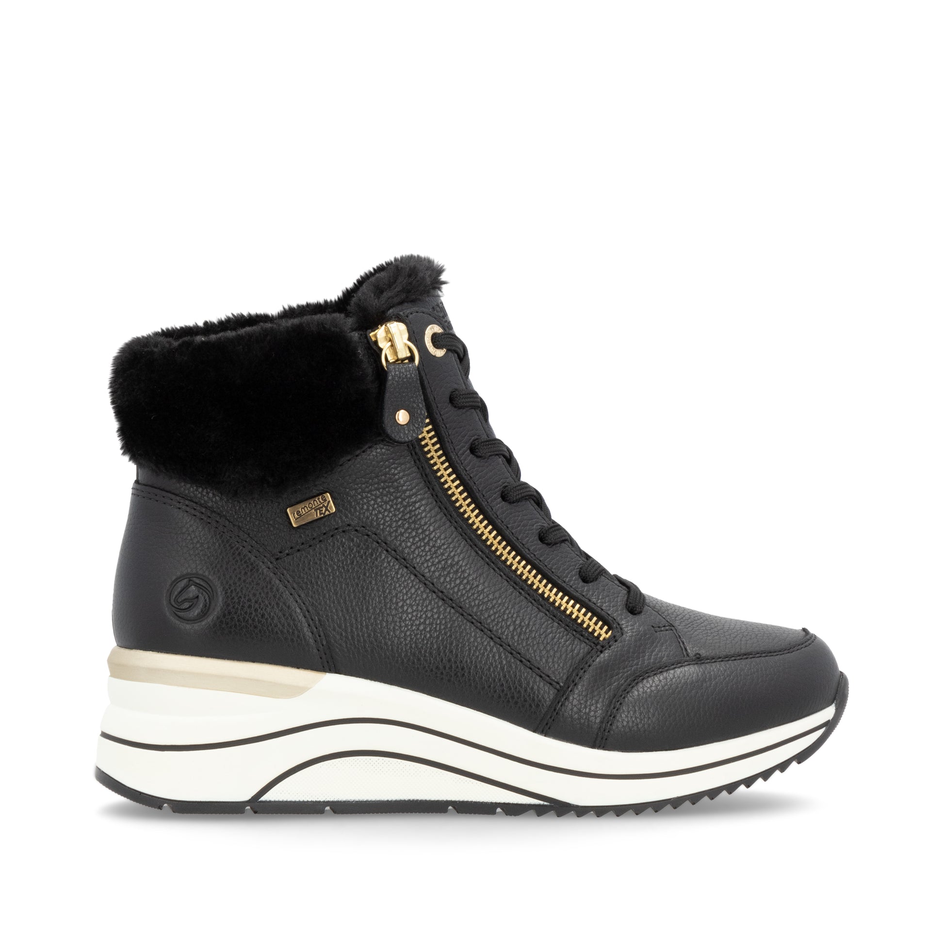 Black Zip Boots for Women | Remonte D0T77-02