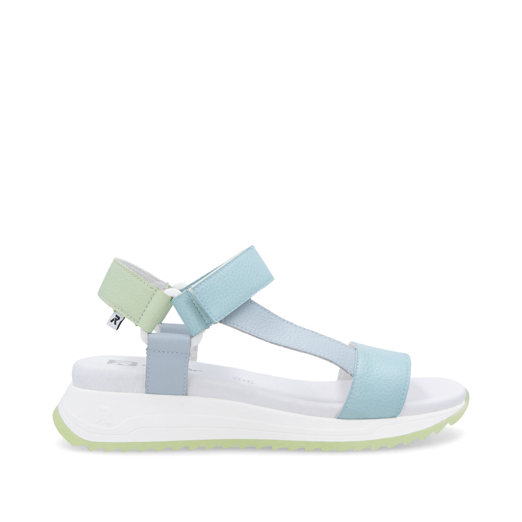 Blue Hook & Loop Sandals for Women | Rieker W2951-10