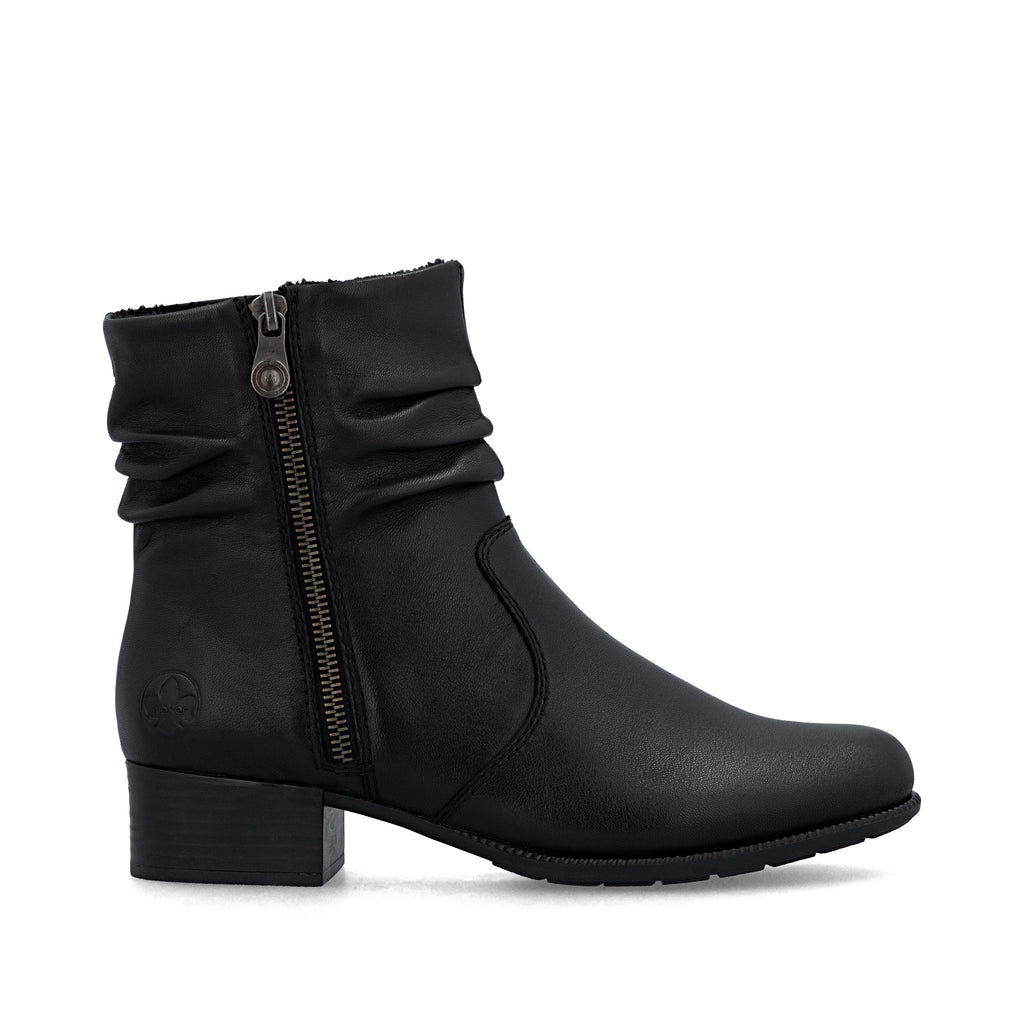 Black Zip Boots for Women | Rieker 78656-00