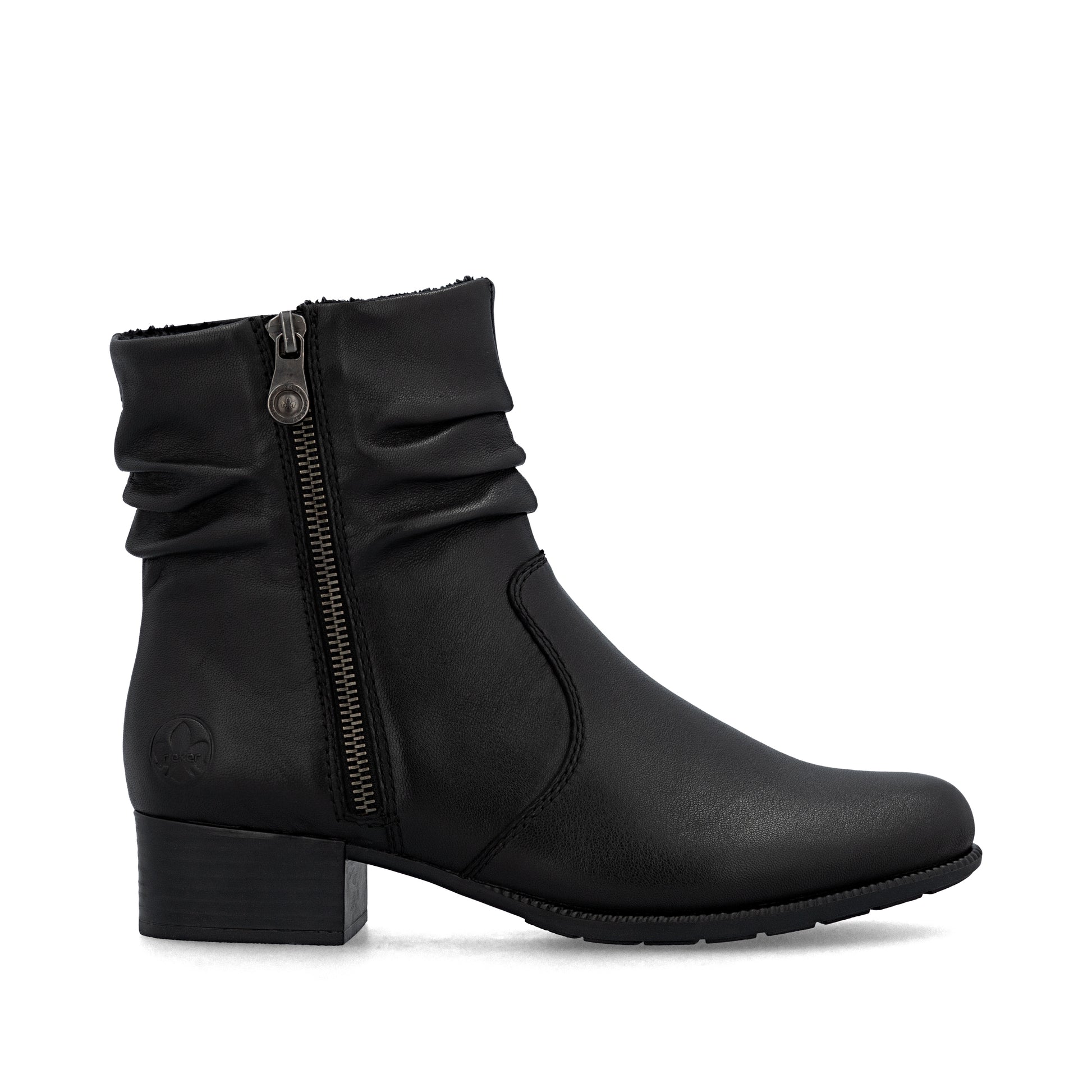 Black Zip Boots for Women | Rieker 78656-00