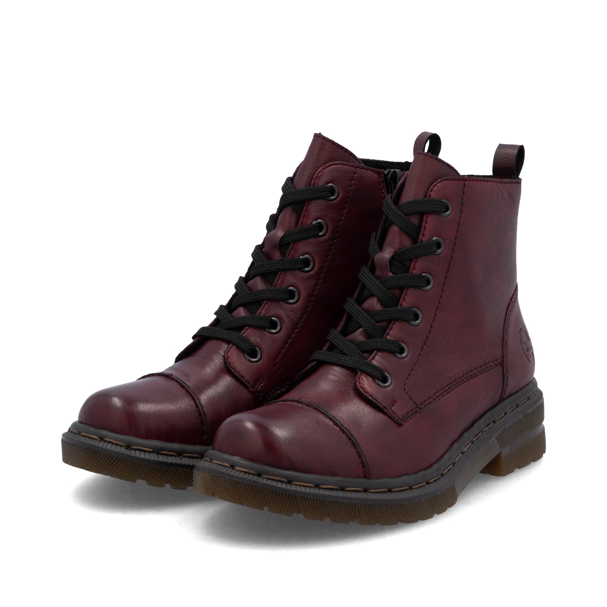 Red Zip Boots for Women | Rieker 78202-35