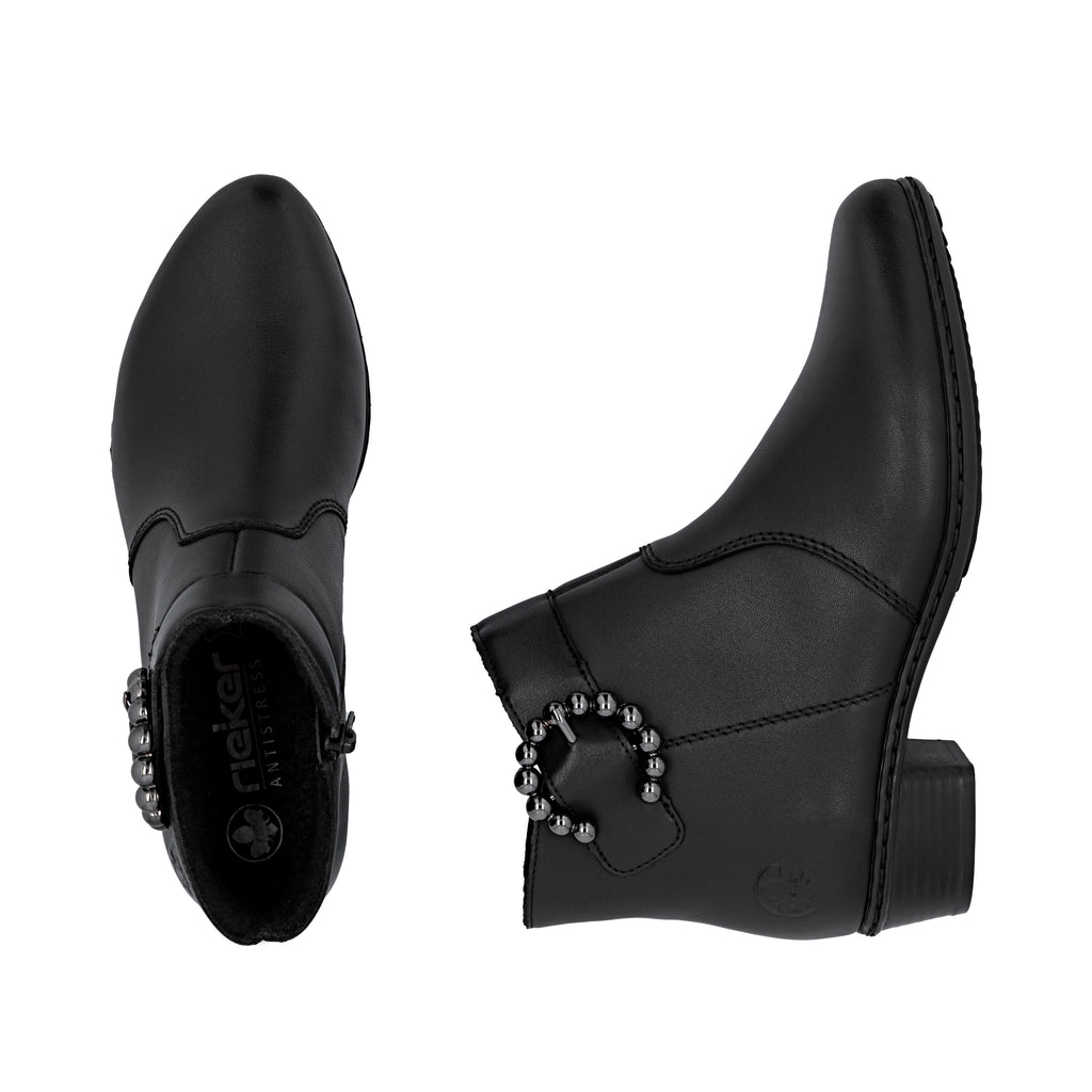 Black Zip Boots for Women | Rieker Y0797-00