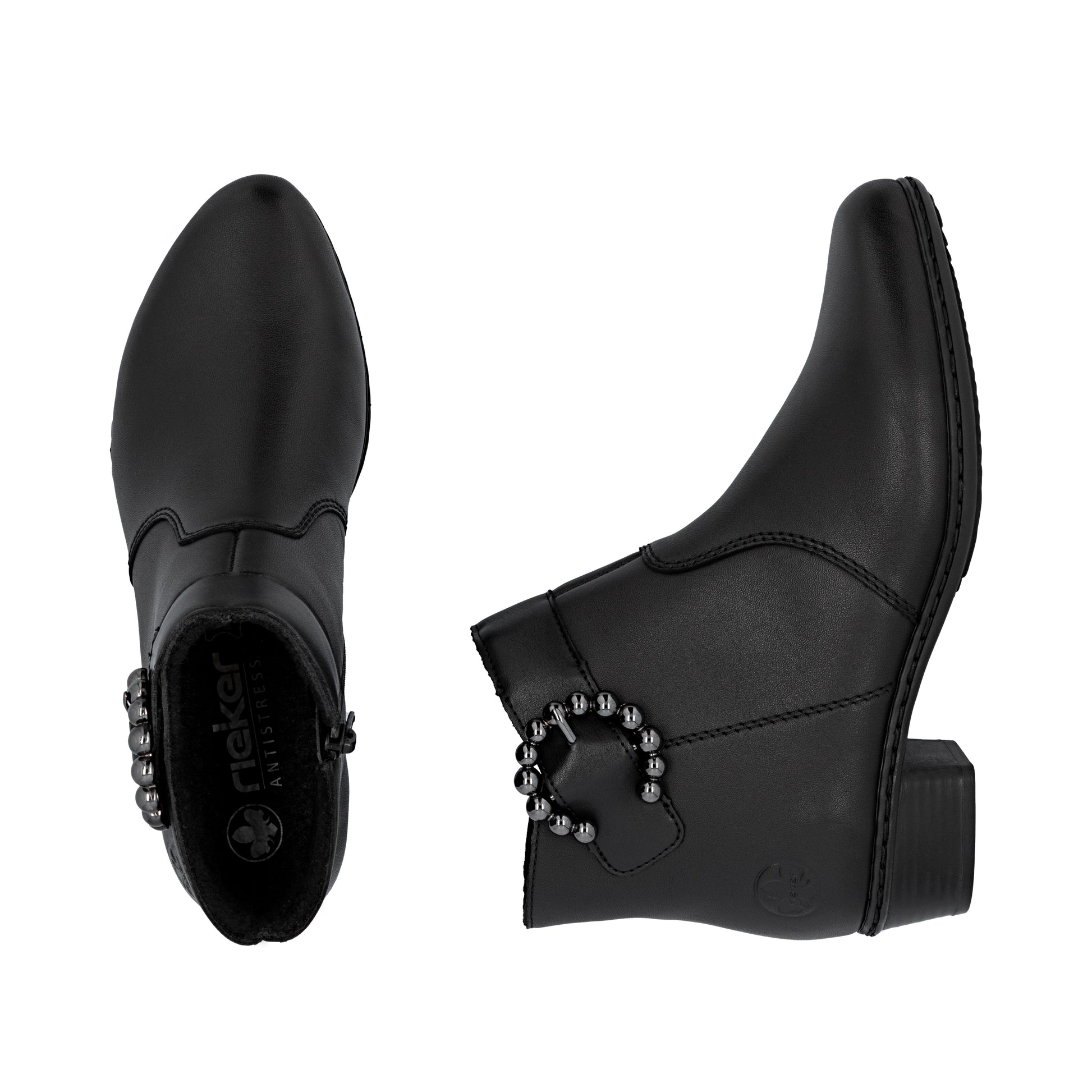 Black Zip Boots for Women | Rieker Y0797-00
