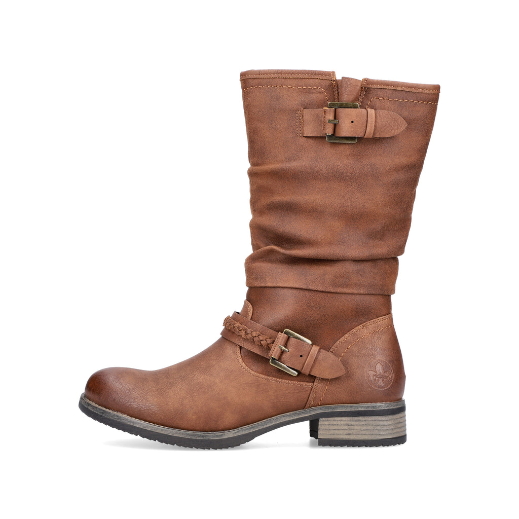 Brown Zip Boots for Women | Rieker 98860-22