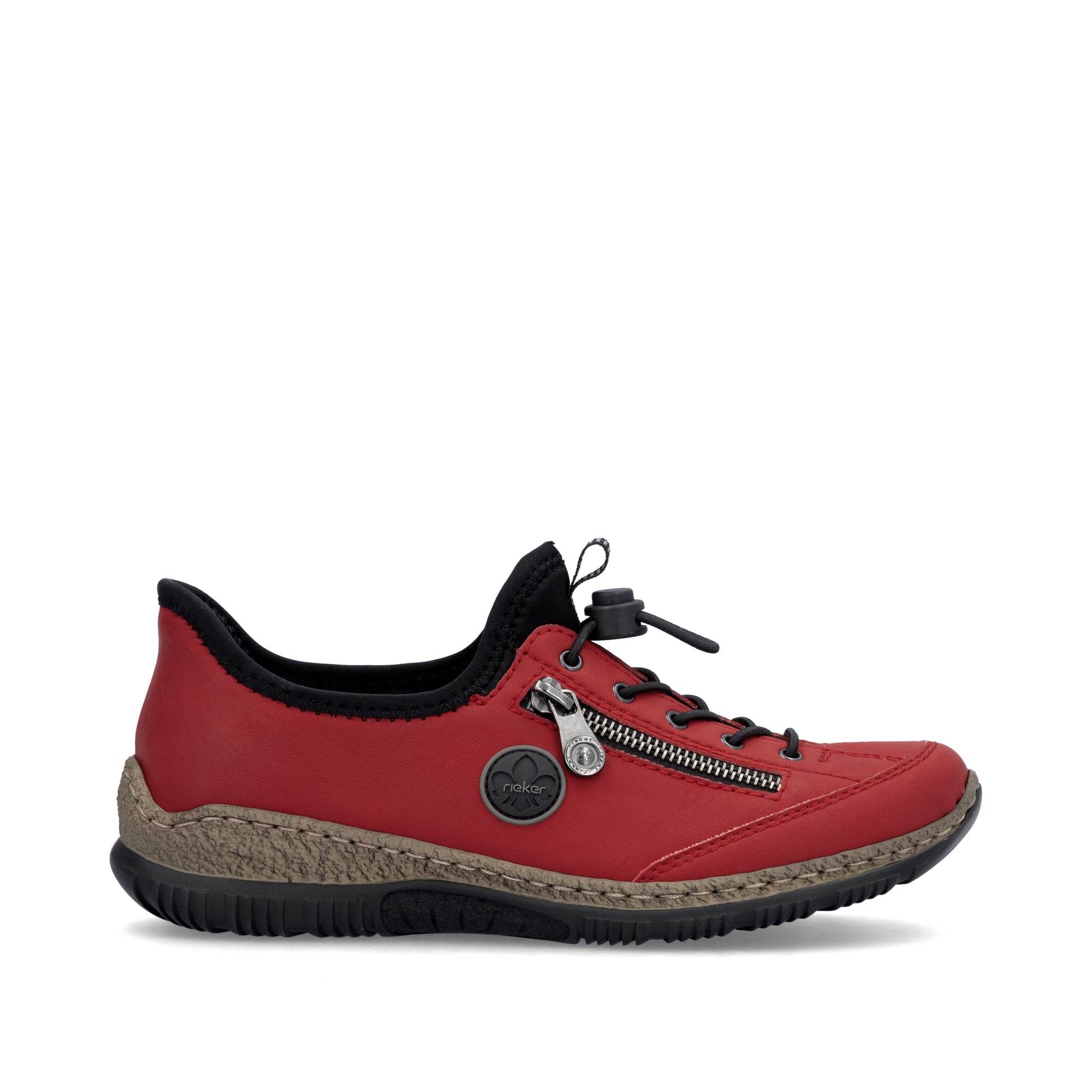 Red Elasticated Shoes for Women | Rieker N3267-33