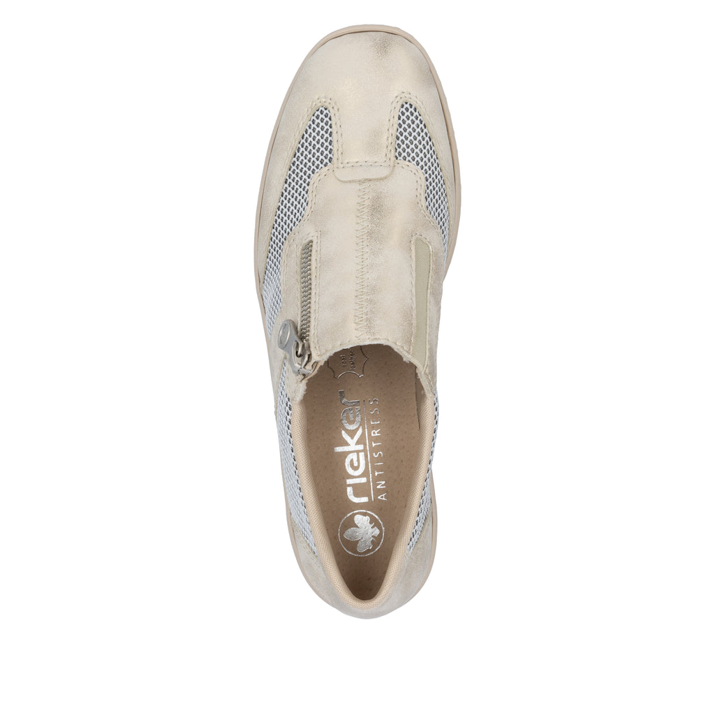 Beige Zip Shoes for Women | Rieker 48760-60
