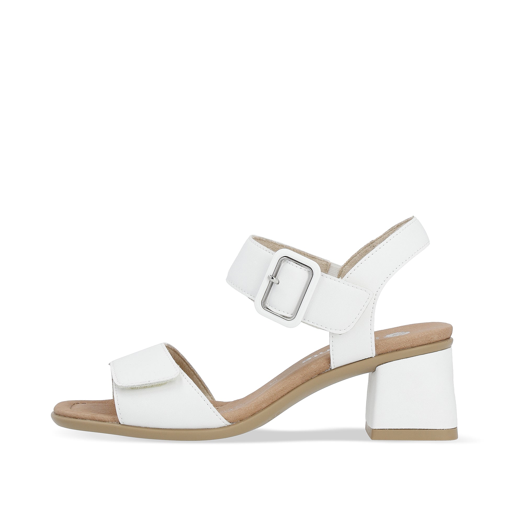 White Hook & Loop Sandals for Women | Remonte D1K51-80