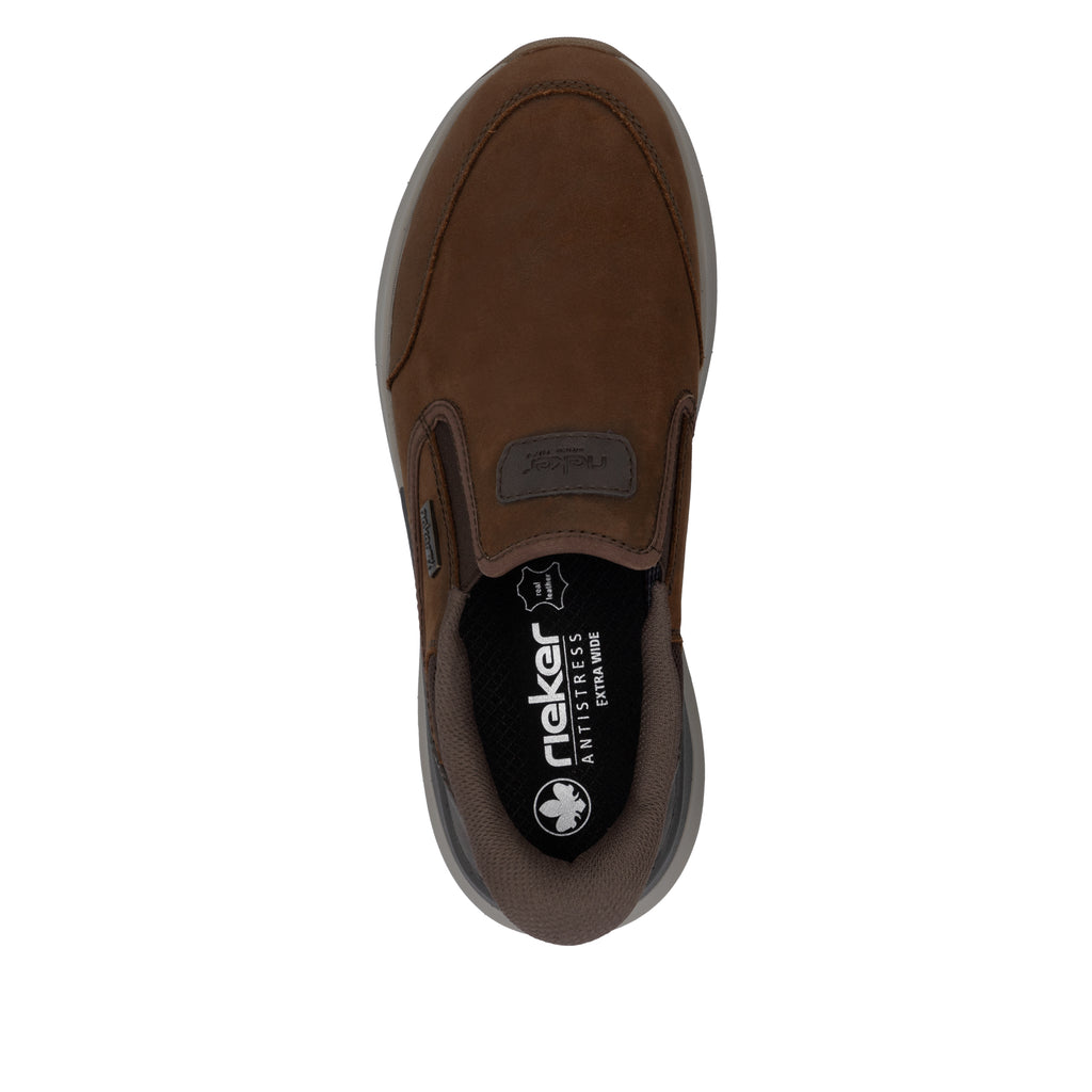 Brown Elasticated Shoes for Men | Rieker 06052-22