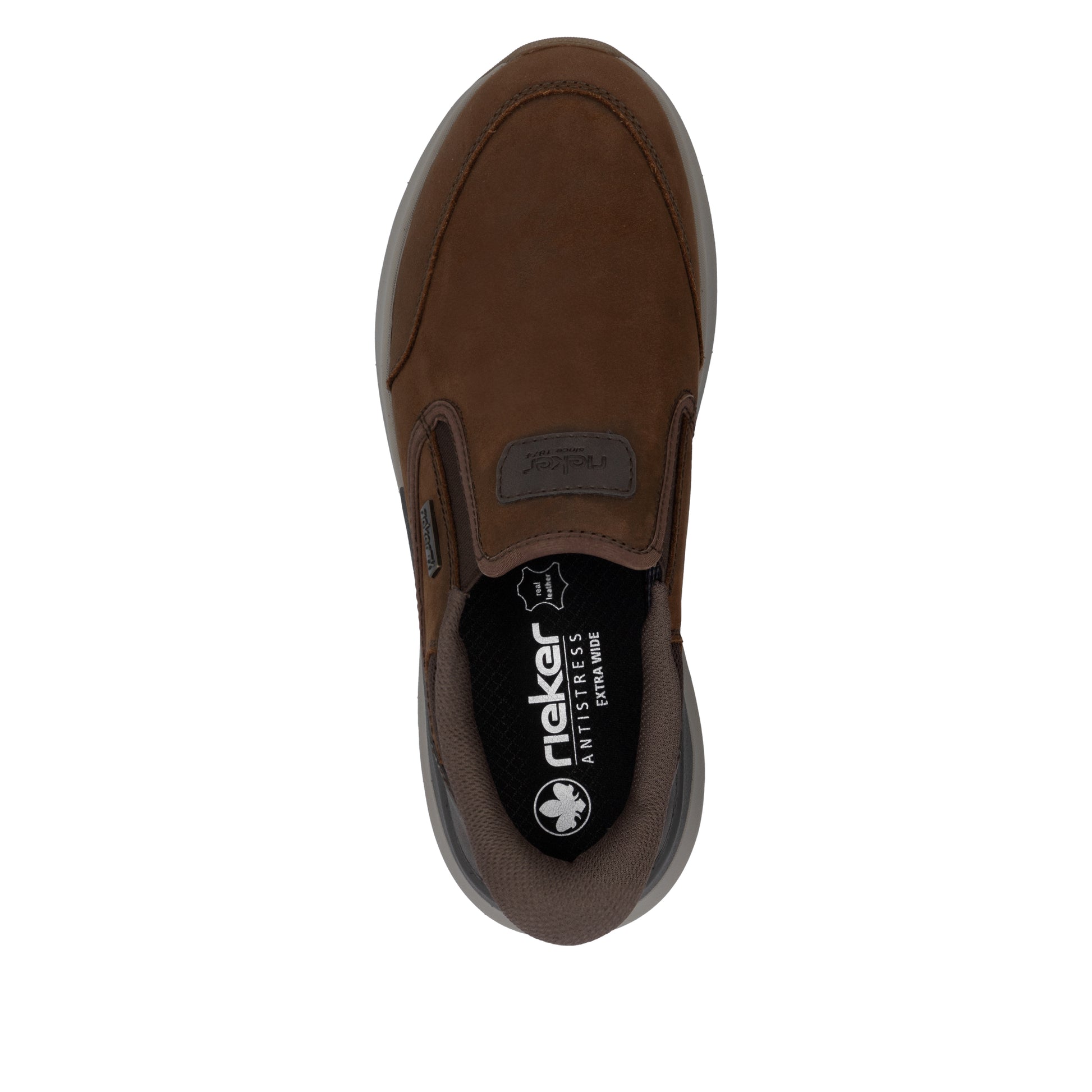 Brown Elasticated Shoes for Men | Rieker 06052-22