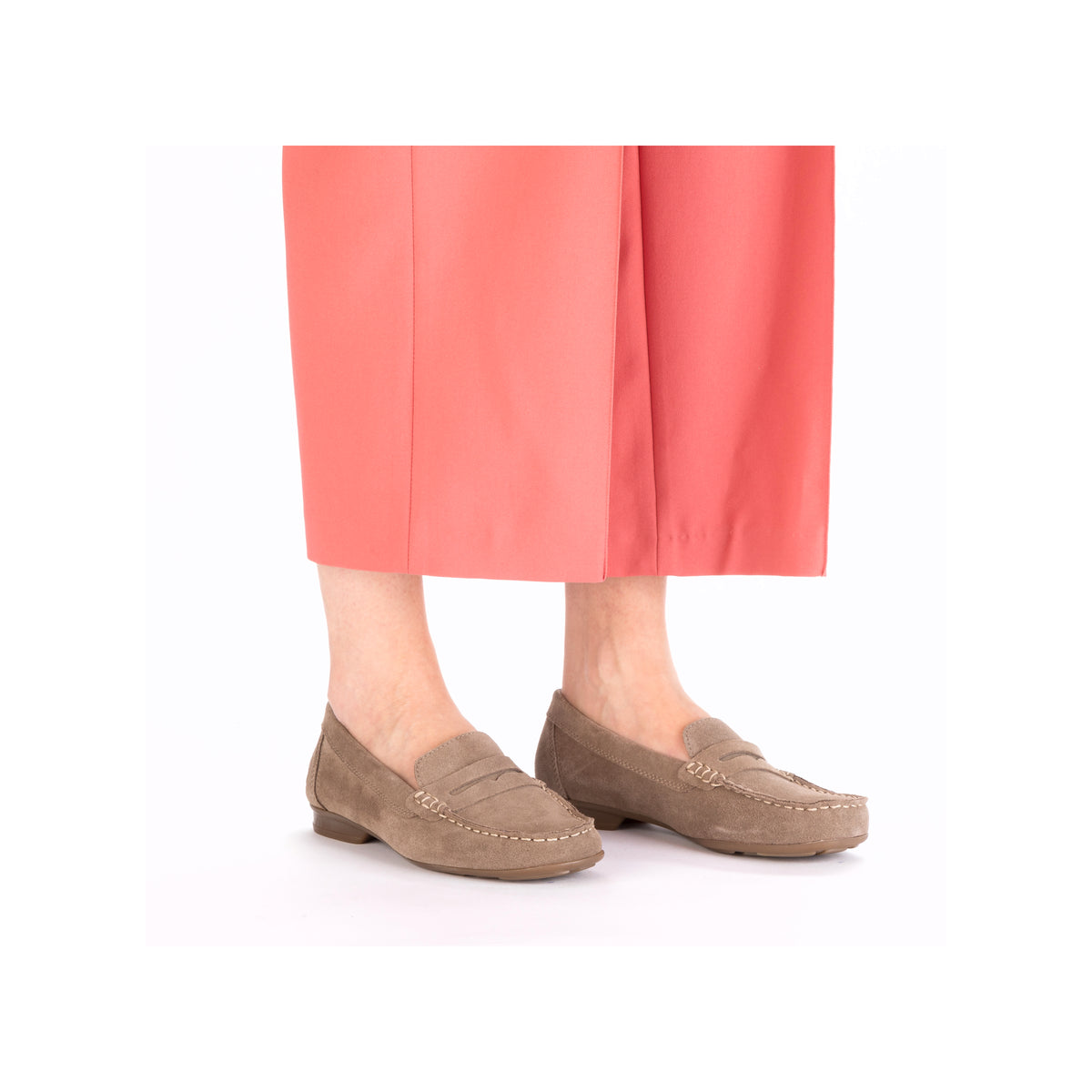 Rieker Women's Beige Loafer Shoe | 40051-62
