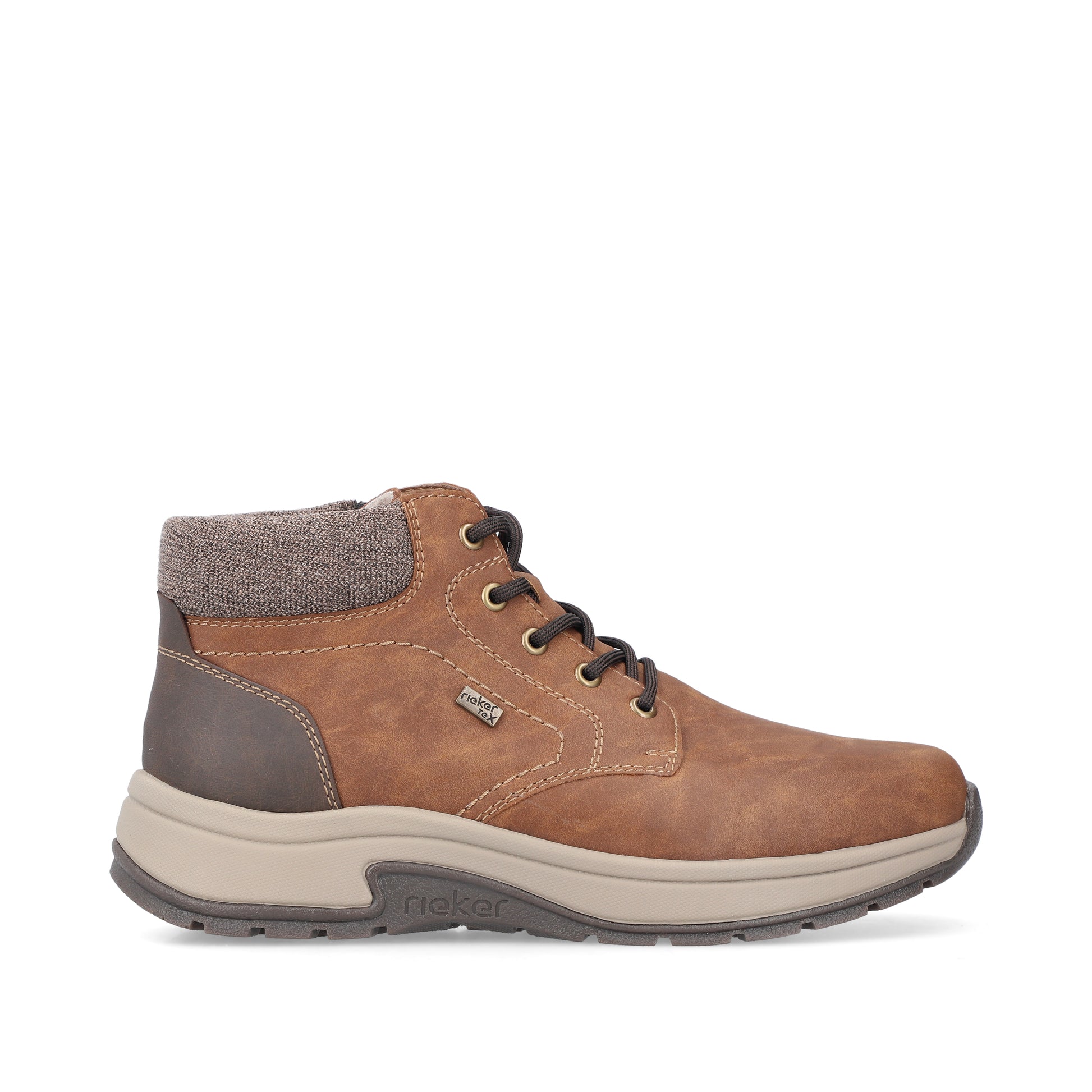 Brown Zip Boots for Men | Rieker 11030-25