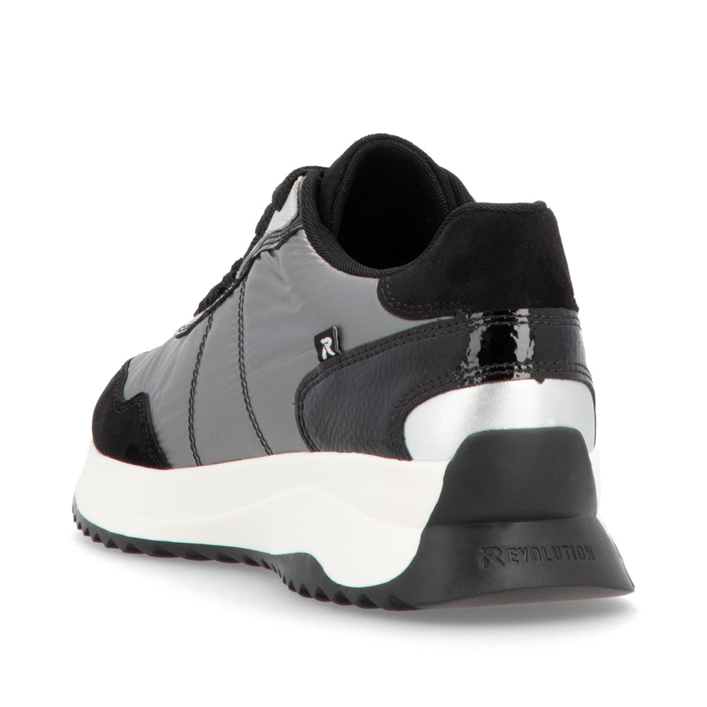 Grey Elasticated Shoes for Women | Rieker Sport W1306-42