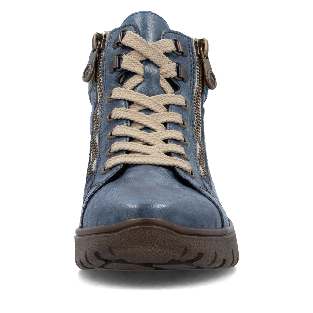 Blue Zip Boots for Women | Rieker N1305-14