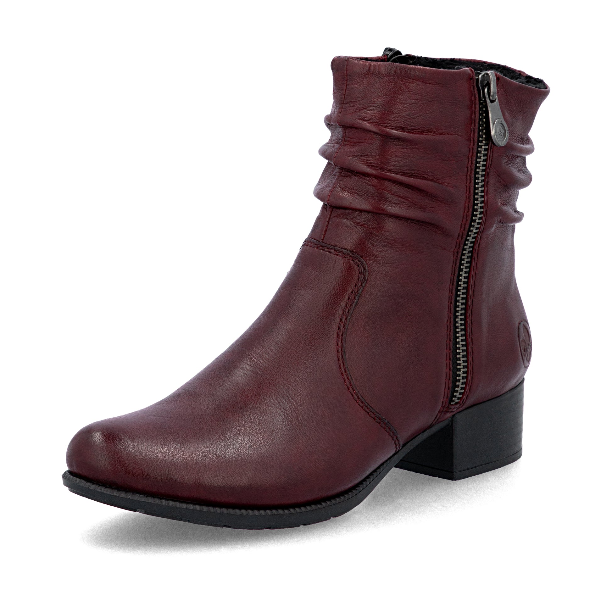 Red Zip Boots for Women | Rieker 78656-35