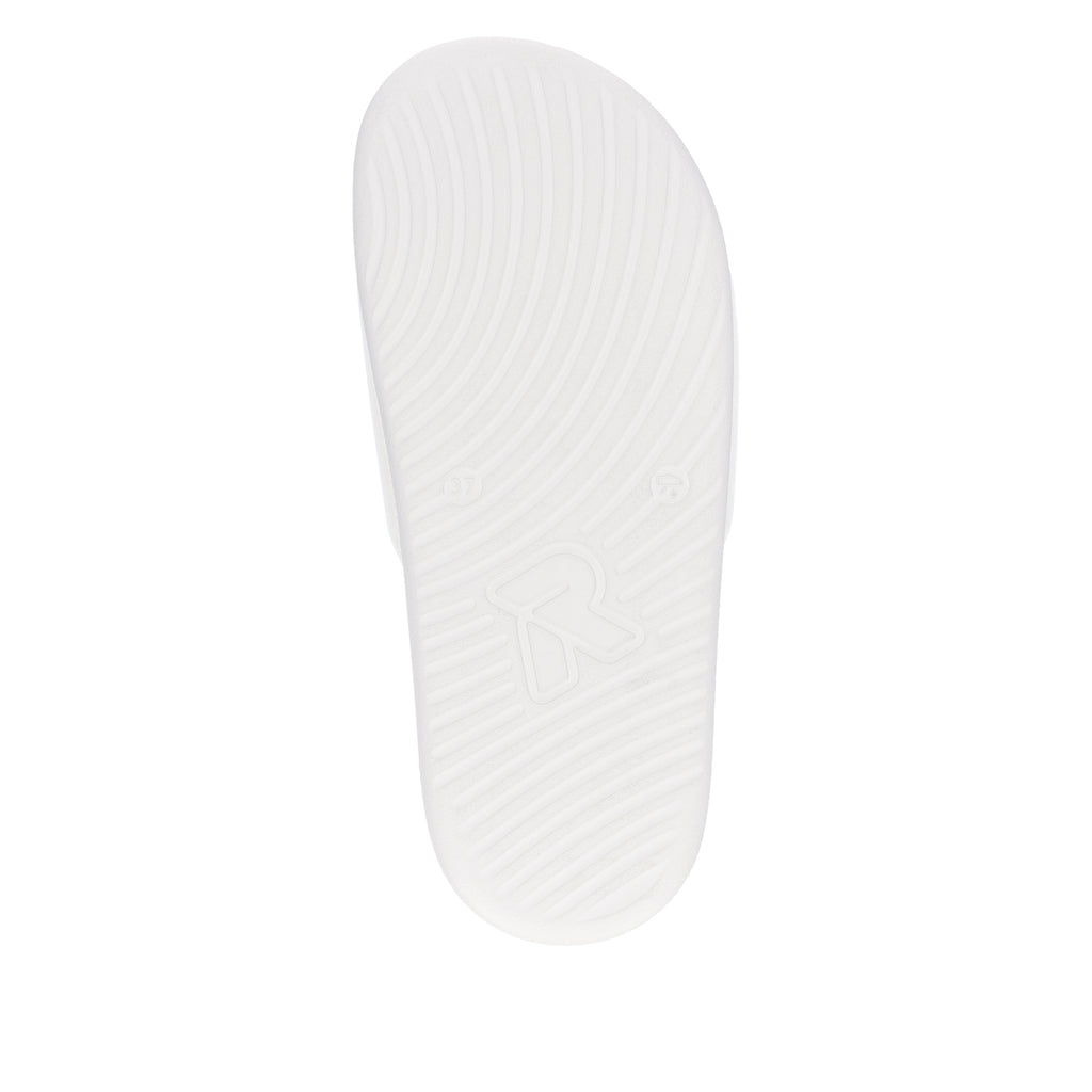 White Slip-On Sandals for Women | Rieker W3250-80