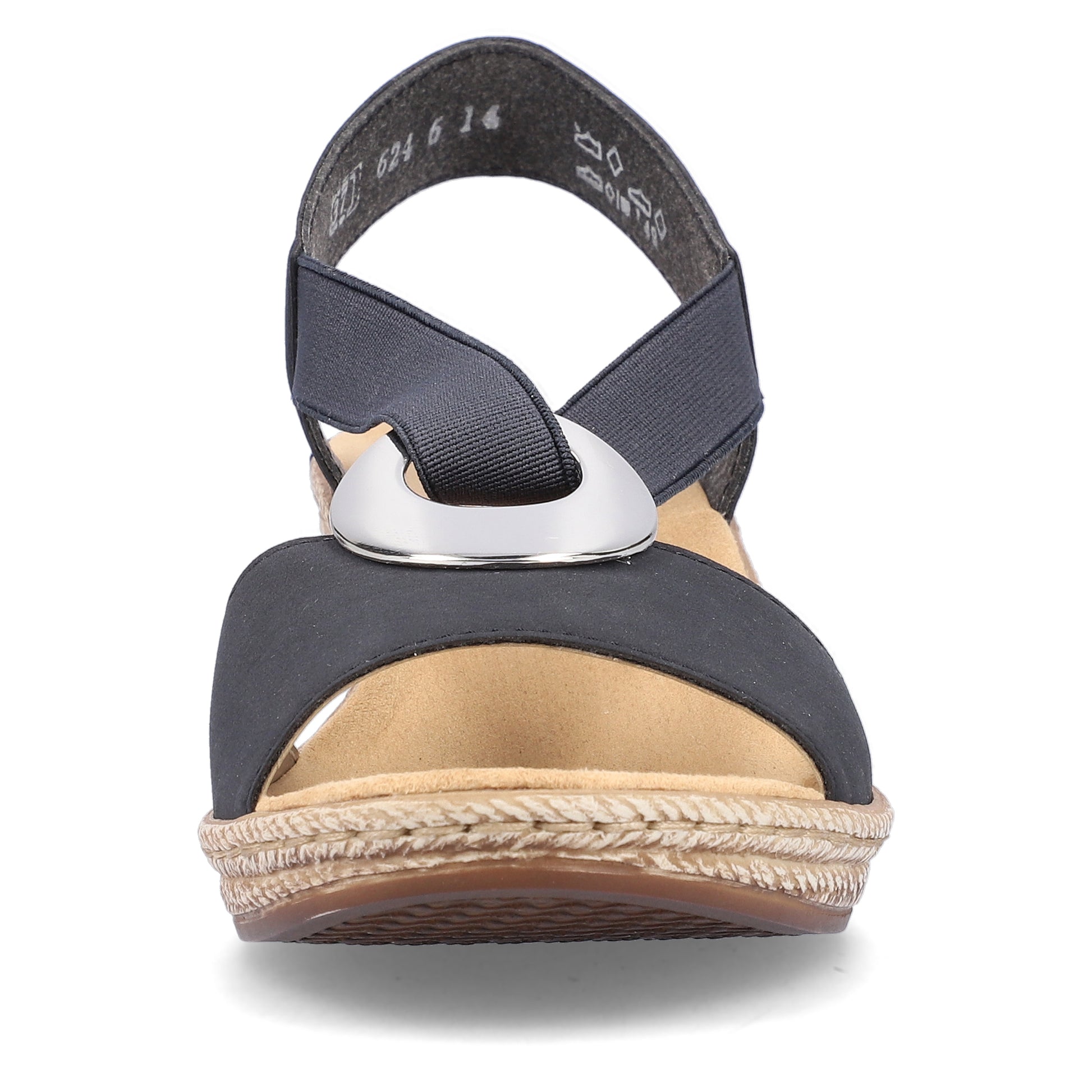 Blue Elasticated Sandals for Women | Rieker 624H6-14