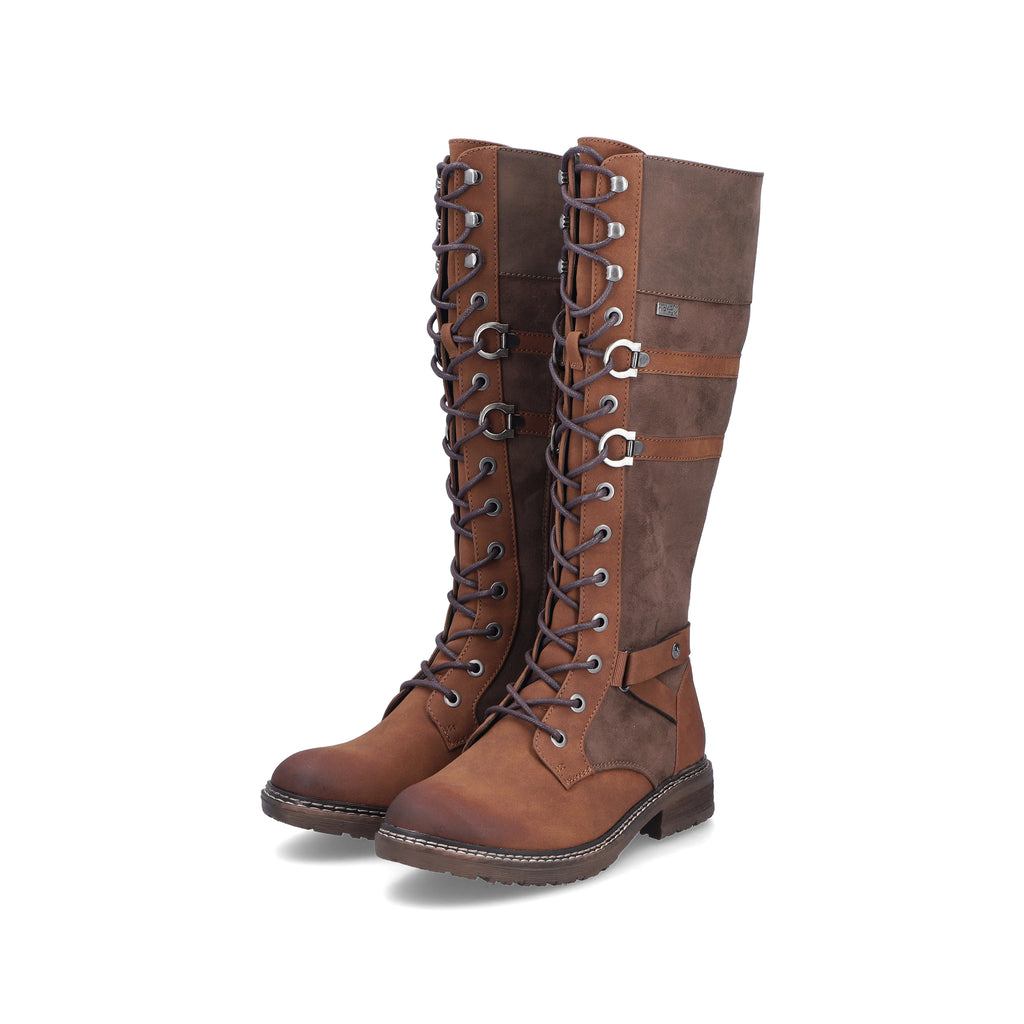 Brown Zip Boots for Women | Rieker 94732-25