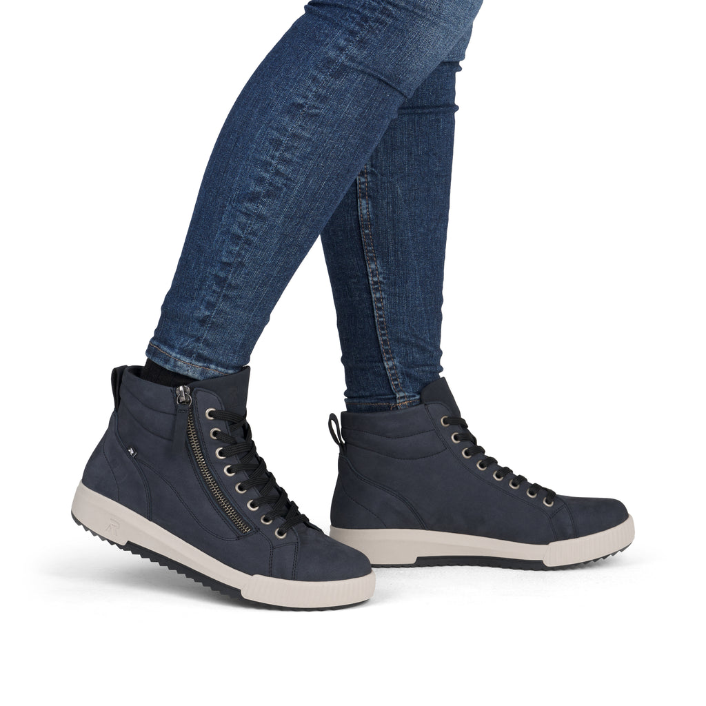 Blue Zip Boots for Women | Rieker Sport W0164-14