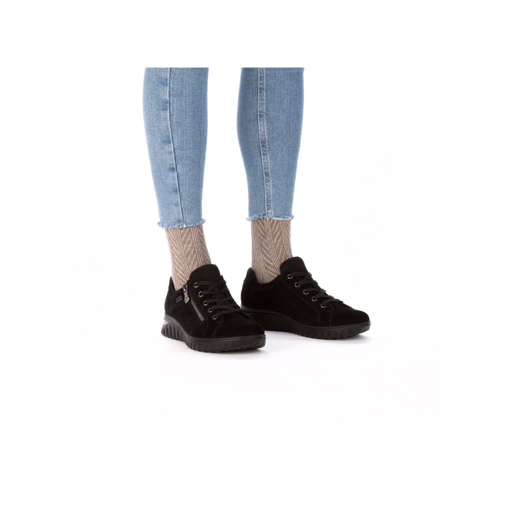 Black Zip Shoes for Women | Rieker 59000-00
