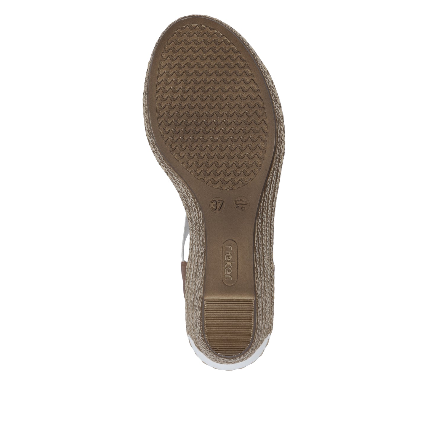 Rieker Women's Wedge Sandal - White | 624H6-81
