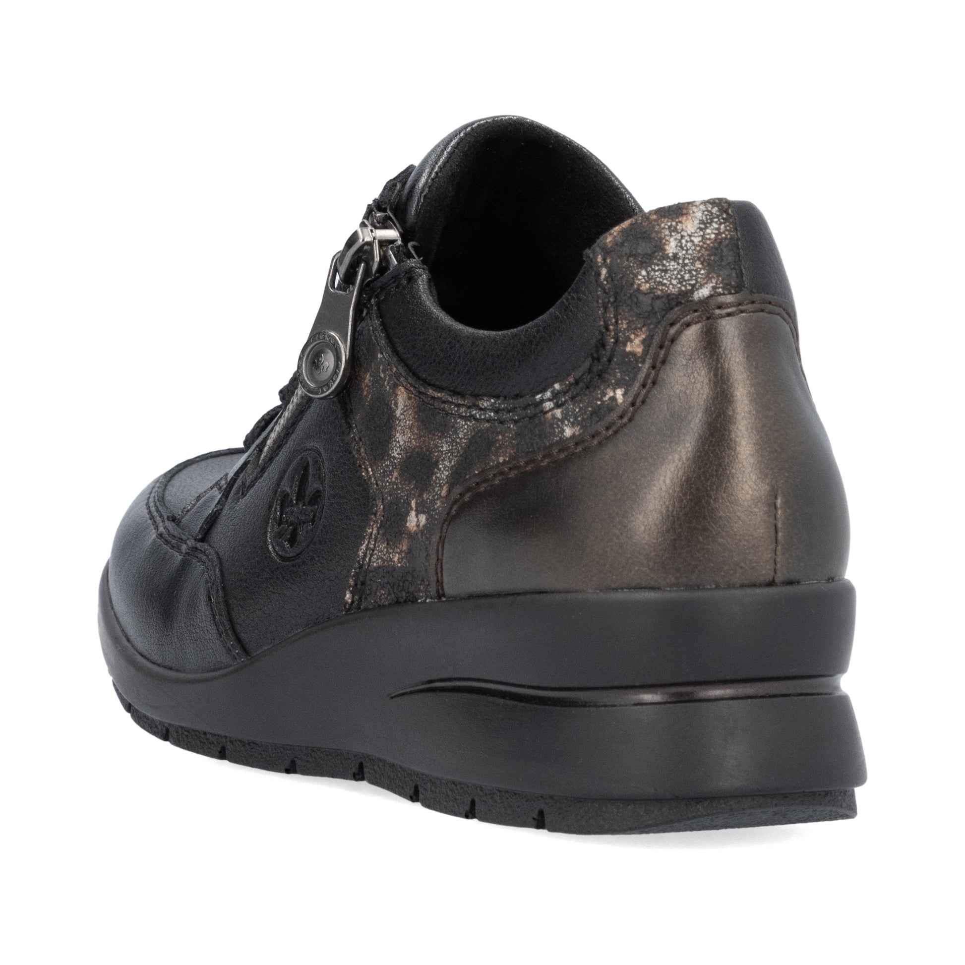 Black Zip Shoes for Women | Rieker L4801-00