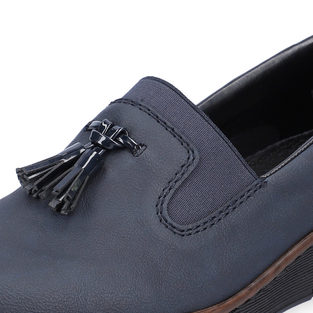 Blue Elasticated Shoes for Women | Rieker 53751-14