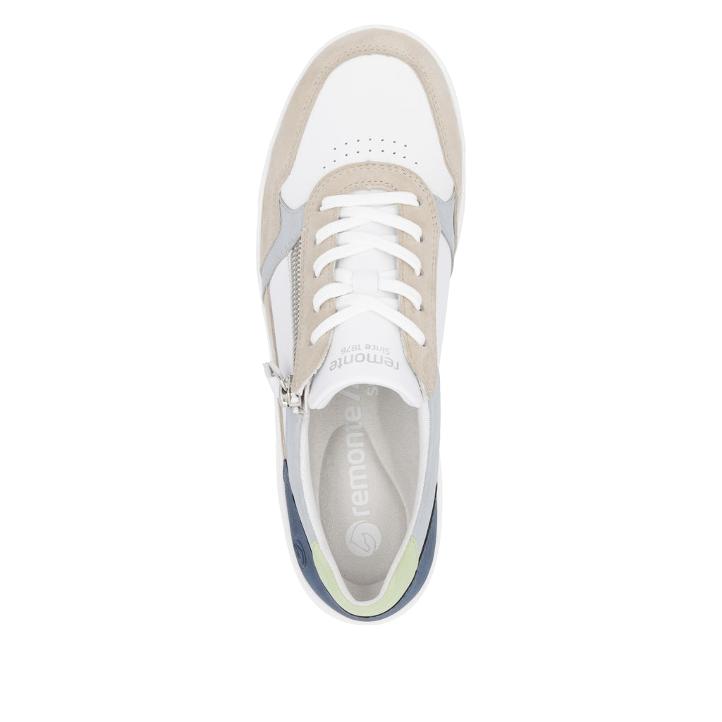 White Zip Shoes for Women | Remonte D1E06-81
