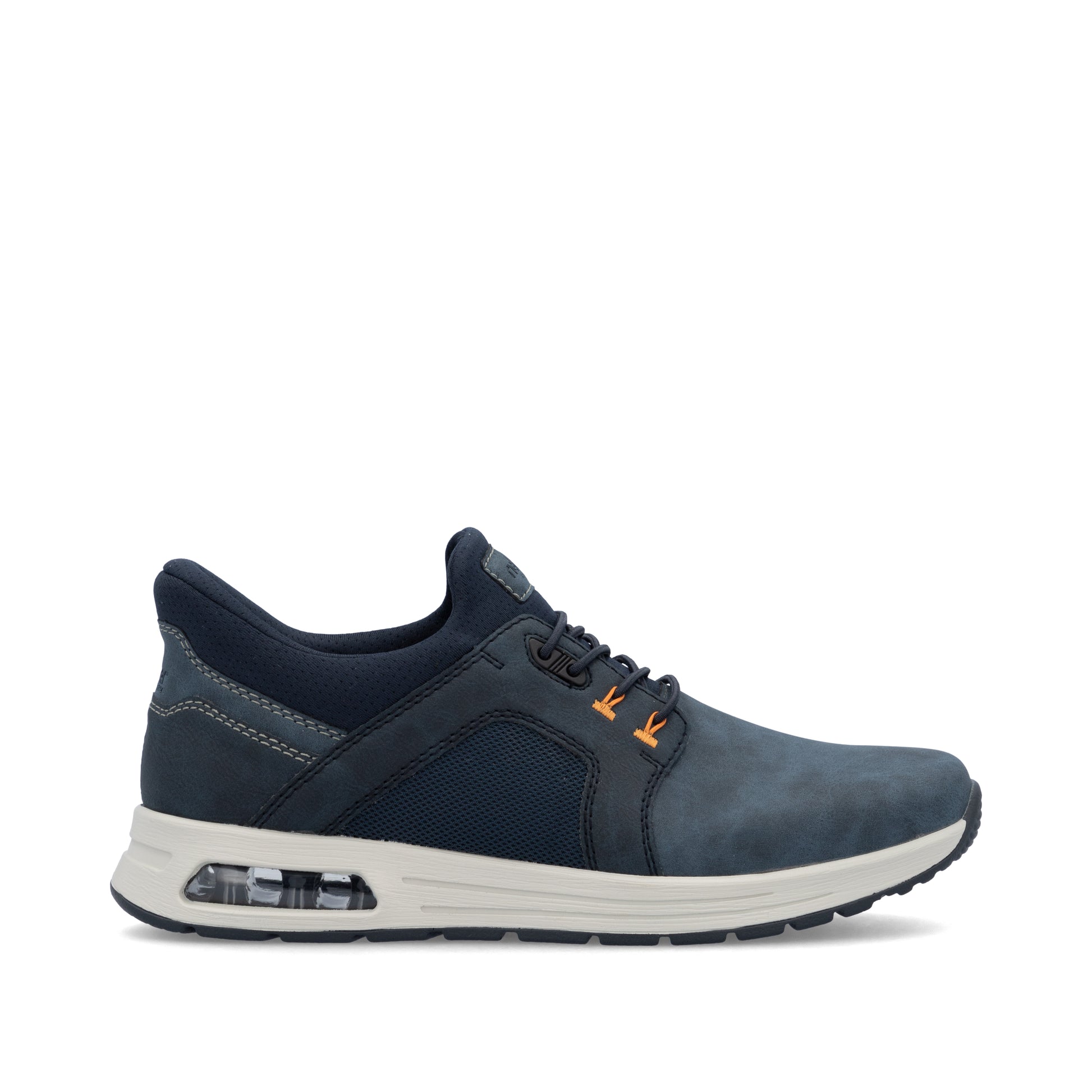 Blue Elasticated Shoes for Men | Rieker B1053-14