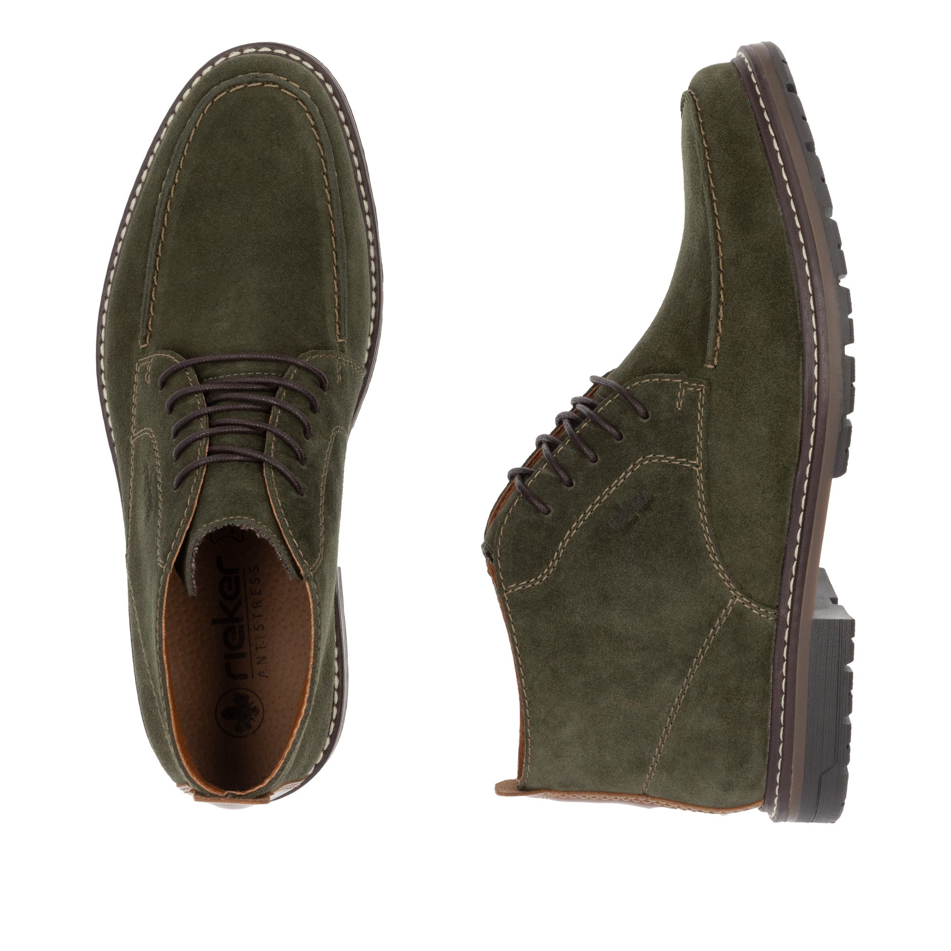 Green Elasticated Boots for Men | Rieker 13700-54