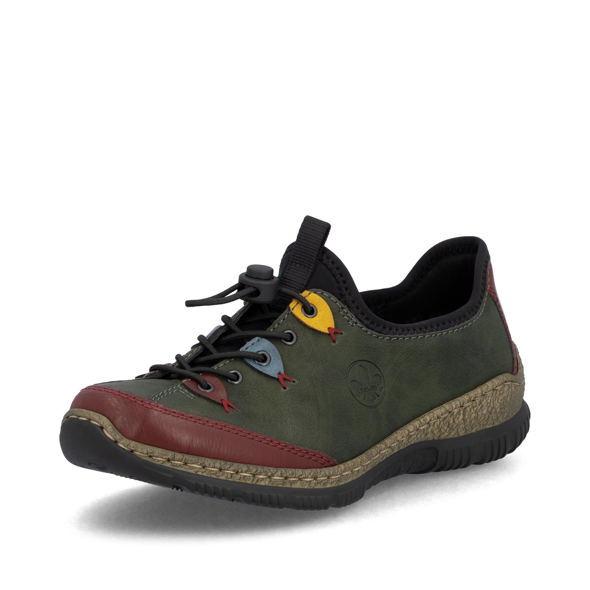 Green Elasticated Shoes for Women | Rieker N3271-54