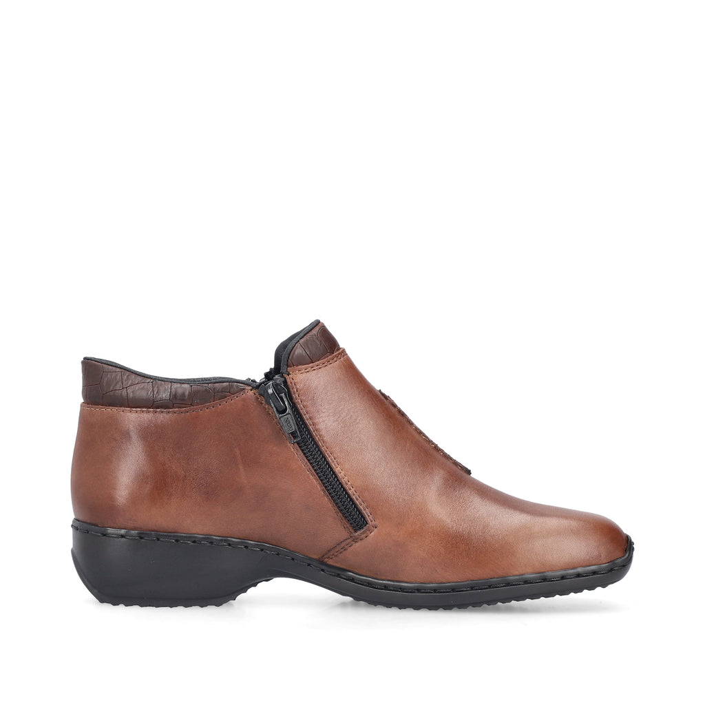 Brown Zip Boots for Women | Rieker L3882-24