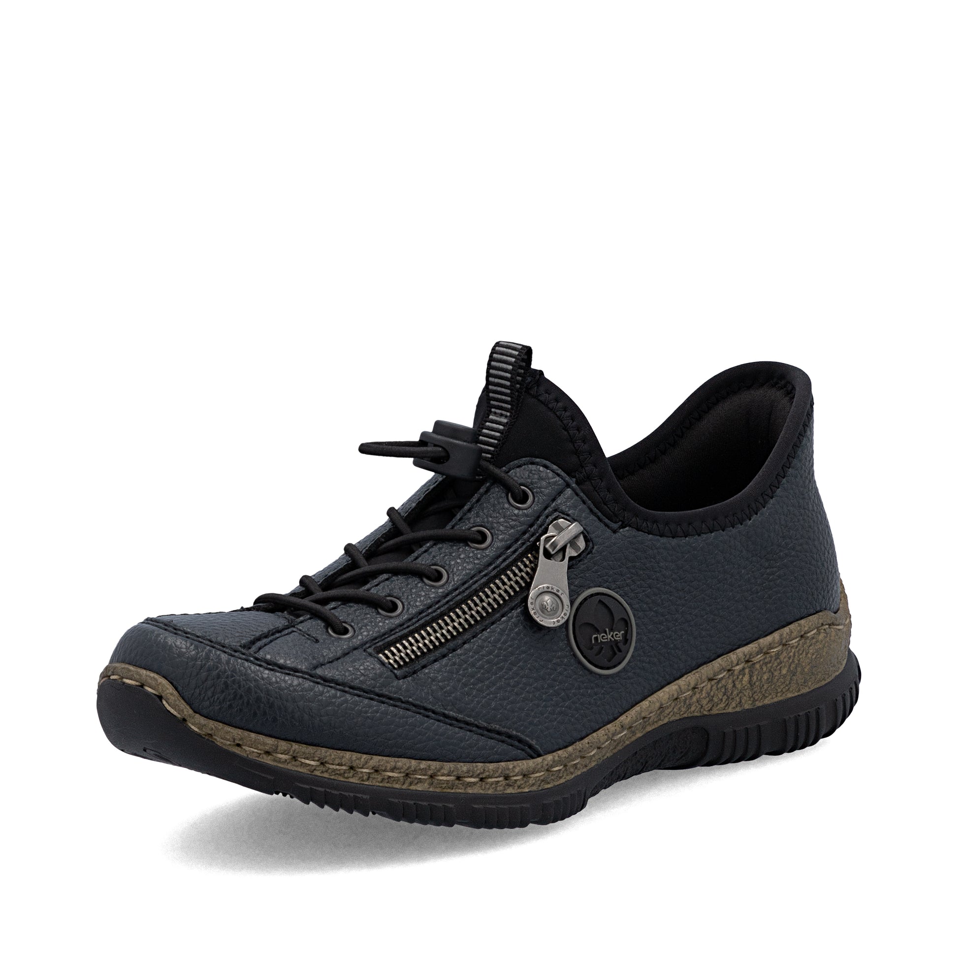 Blue Elasticated Shoes for Women | Rieker N3267-15