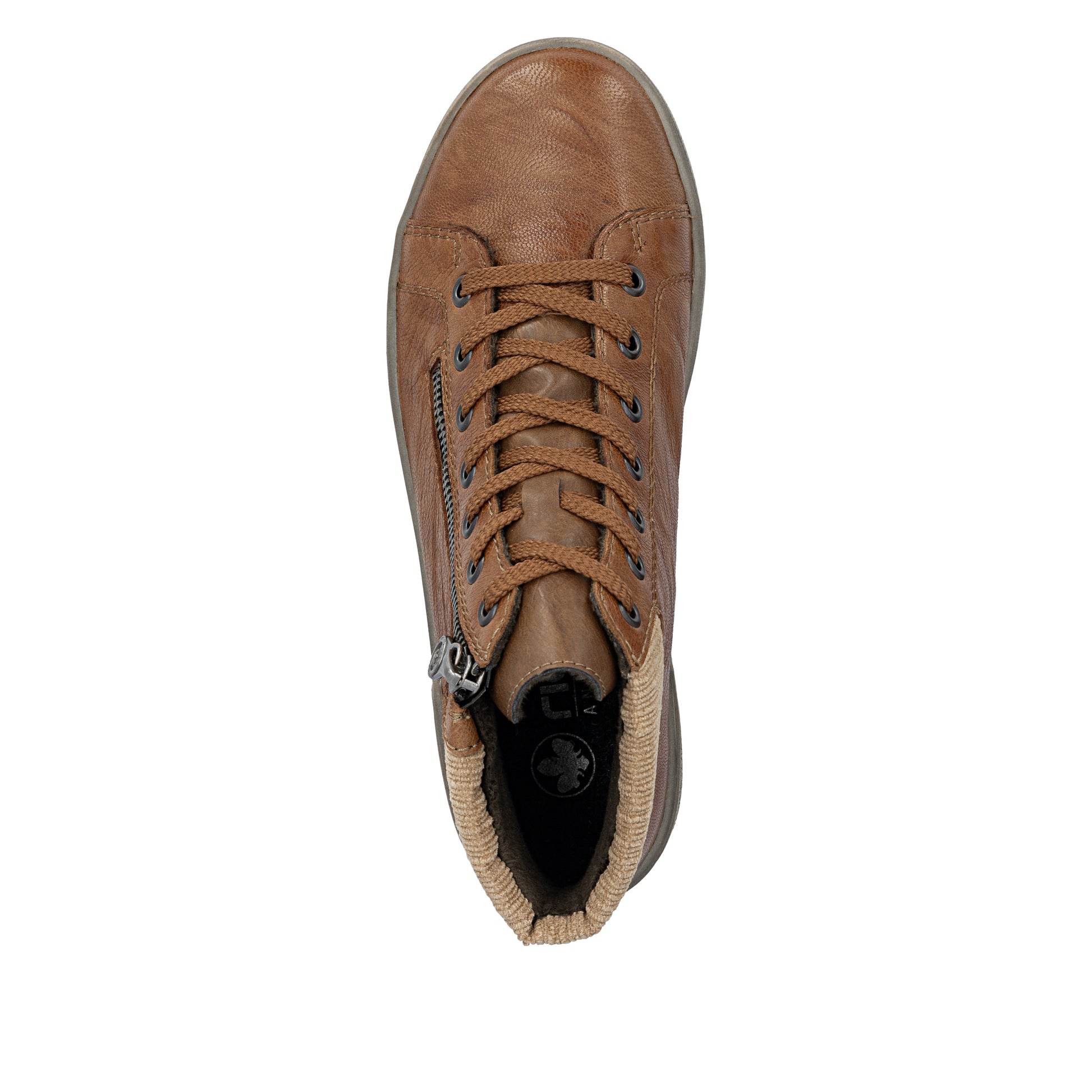 Brown Zip Boots for Women | Rieker X0709-22