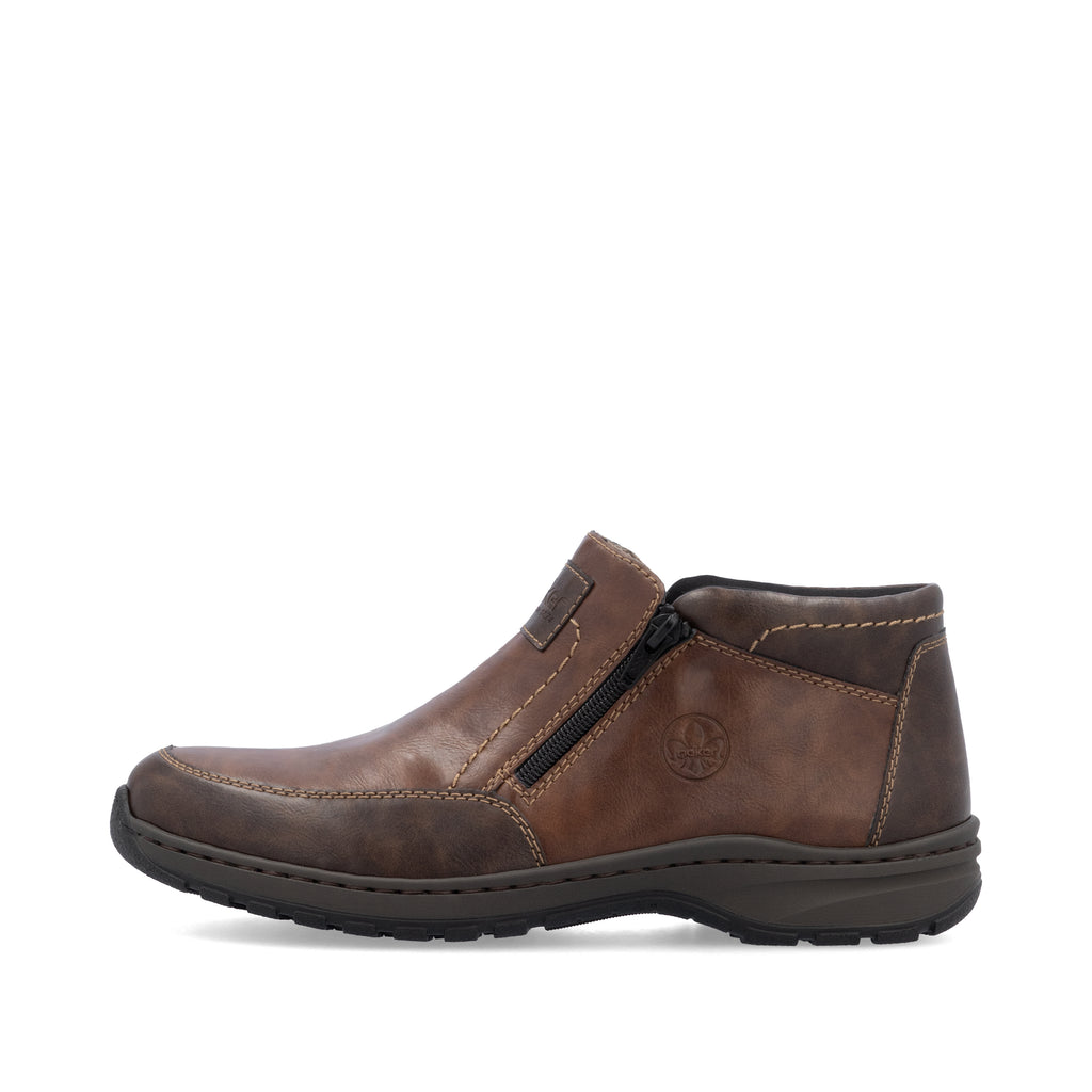 Brown Zip Boots for Men | Rieker 03352-24