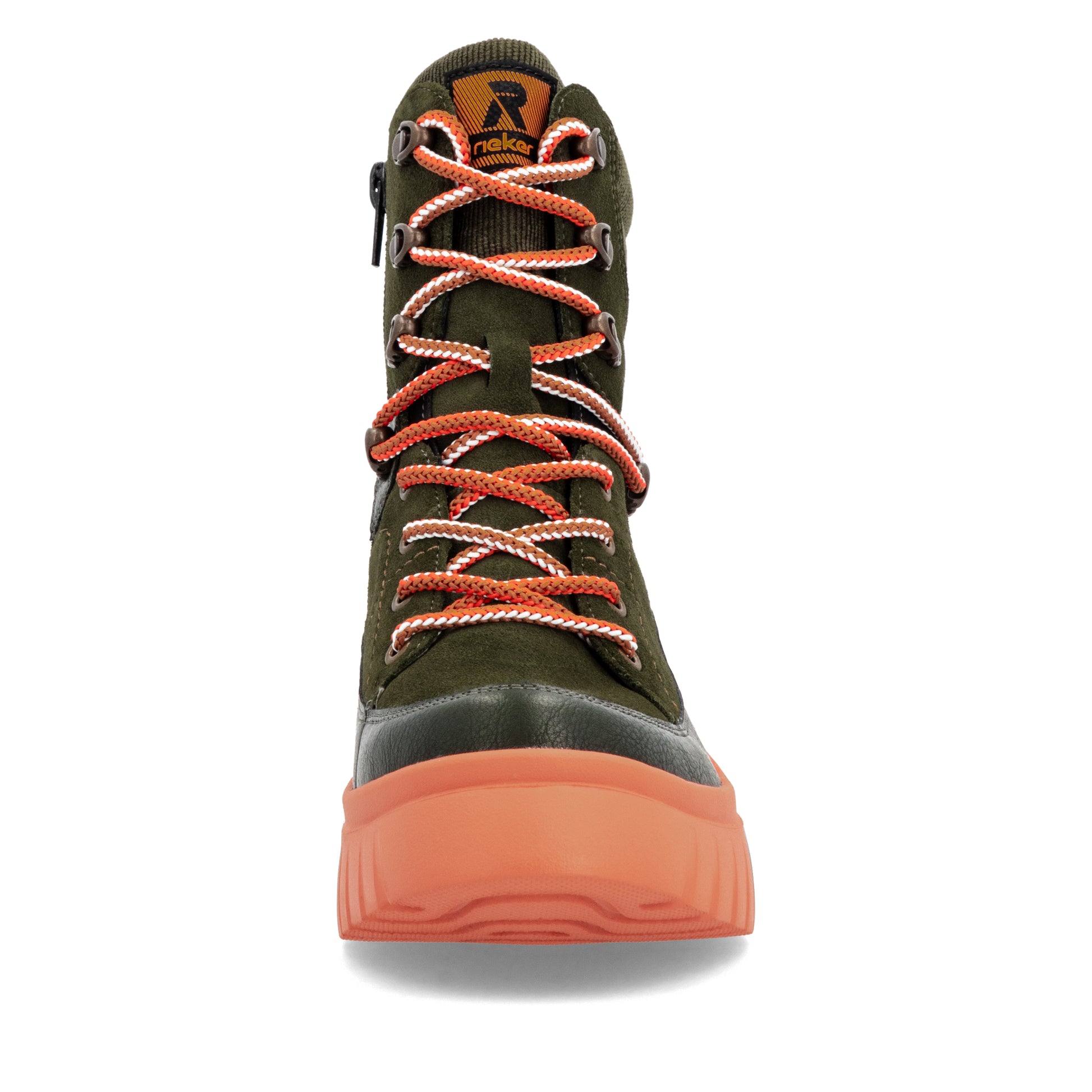 Green Zip Boots for Women | Rieker Sport W1871-54